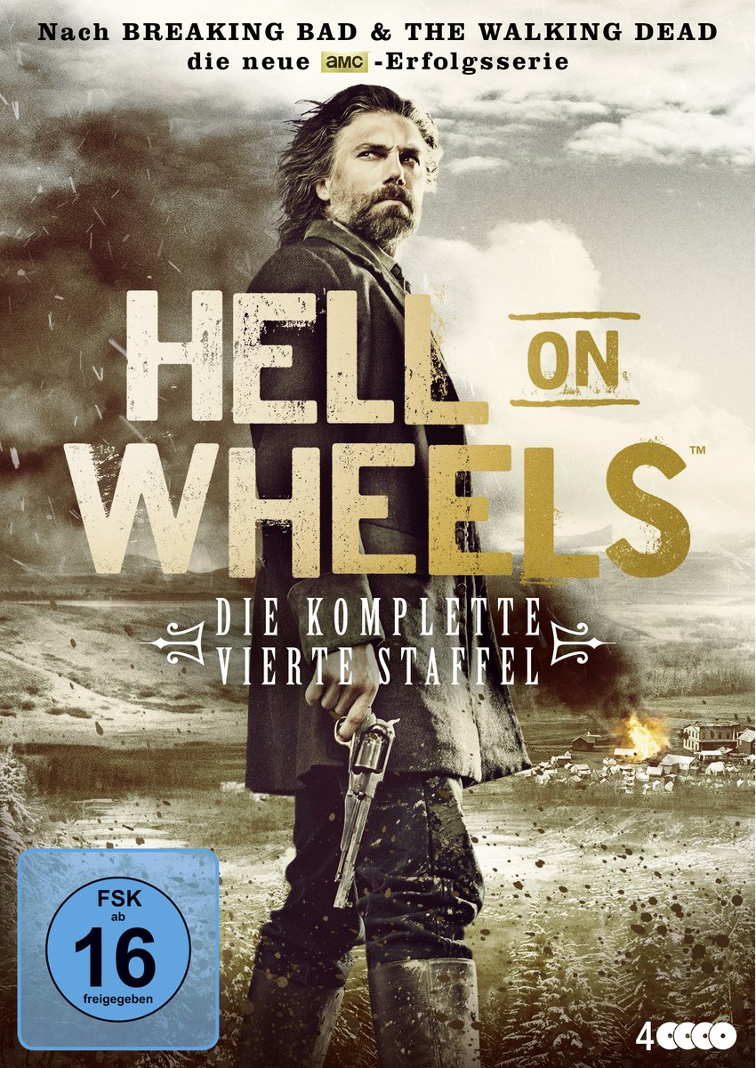 Hell on Wheels - The Complete Fourth Season [4 DVDs] | Western TV Series, Action & Drama | Perfect for Movie Nights & Western Fans