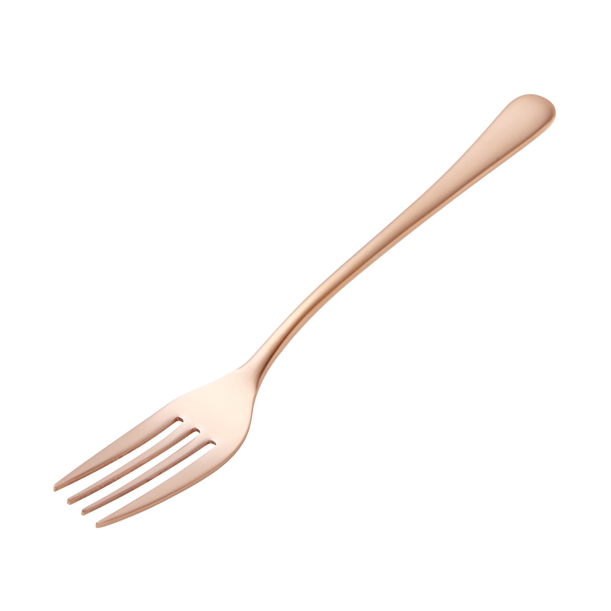Elegant Pink Gold Dinner Fork Set - 18/10 Stainless Steel Flatware for Fine Dining, Wedding, and Formal Occasions