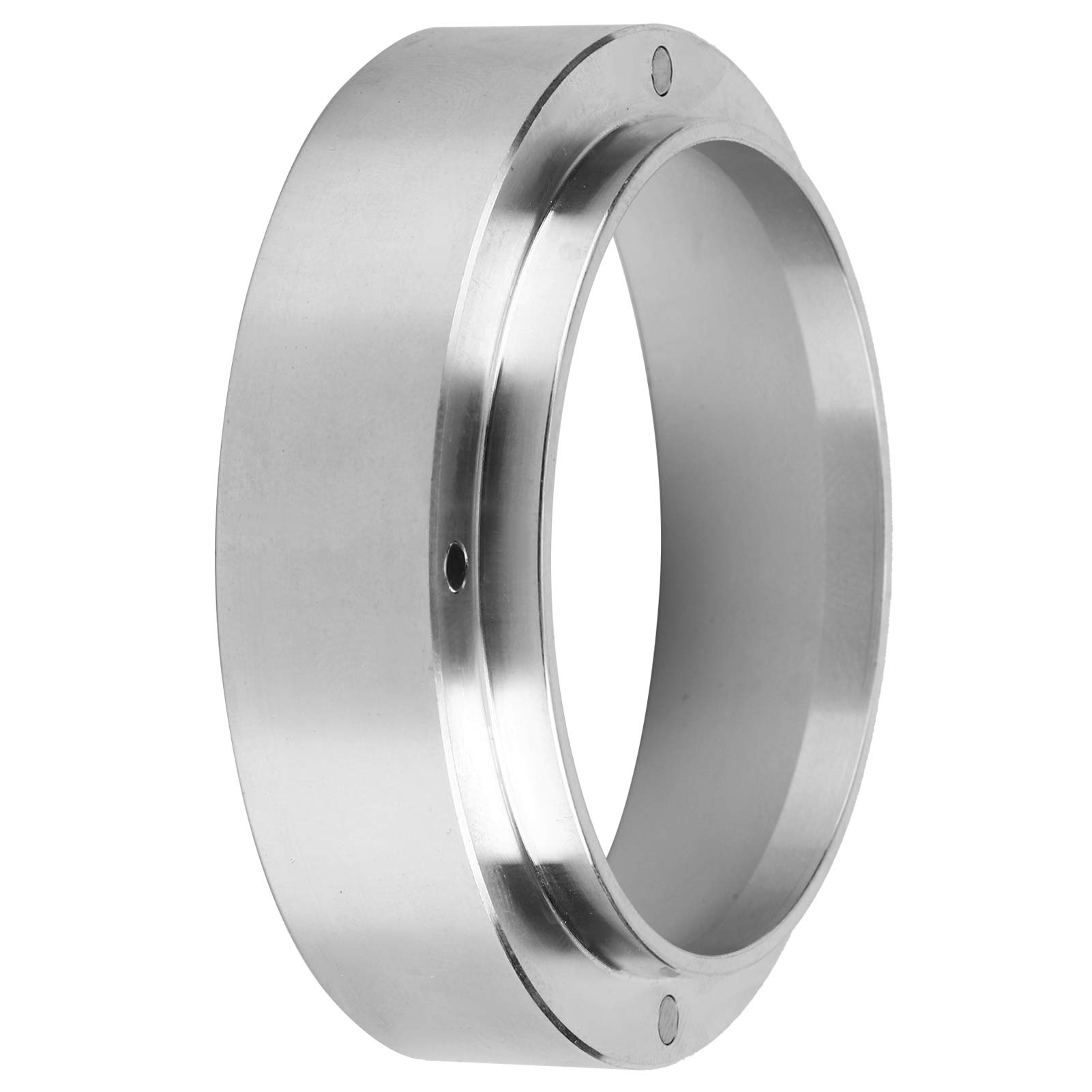Premium Magnetic Silver Coffee Dosing Ring & Funnel (51mm) - Perfect for Espresso & Pour Over Brewing - Ideal for Home Baristas & Office Coffee Lovers