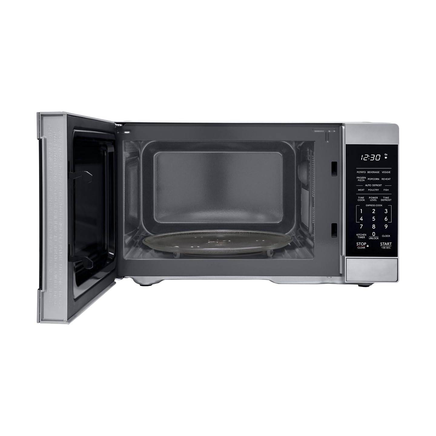 SHARP SMC0761KS Countertop Microwave Oven - 0.7 CuFt Stainless Steel Compact Microwave for Small Kitchen, Dorm Room & Office Use