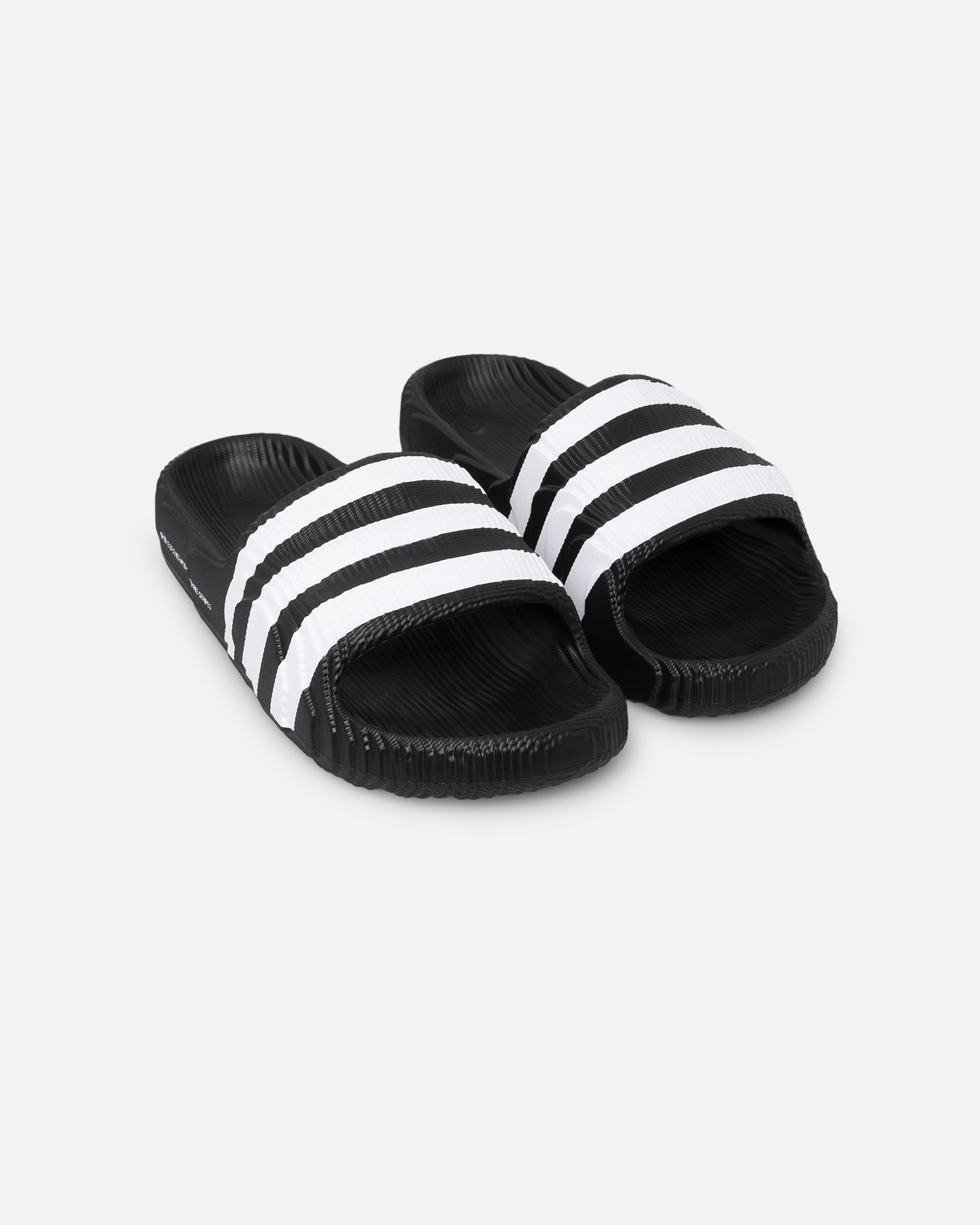 Adidas Adilette 22 Slides - Core Black & White Comfortable Sandals for Men & Women - Perfect for Pool, Beach, Gym & Lounging