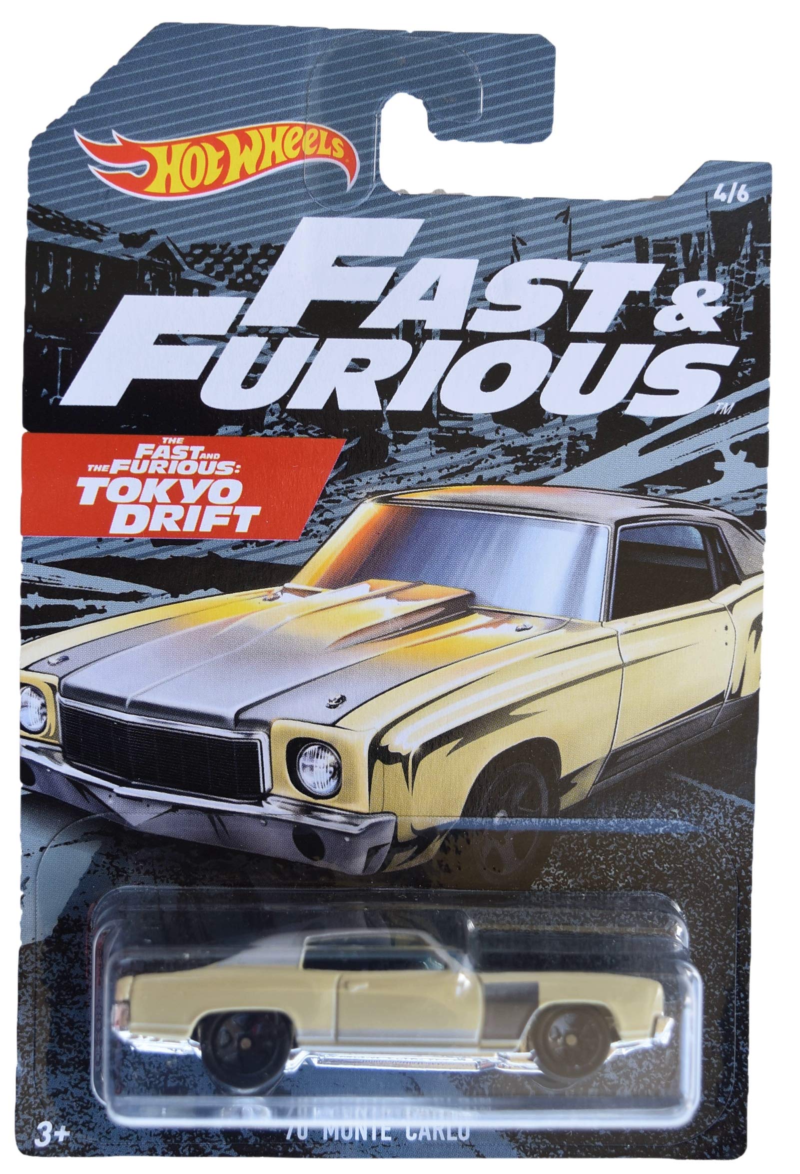 Hot Wheels Fast & Furious '70 Monte Carlo 1:64 Scale Die-Cast Car Toy - Collectible Model Vehicle for Kids & Adults - Perfect for Display, Racing Play & Movie Fans Gift