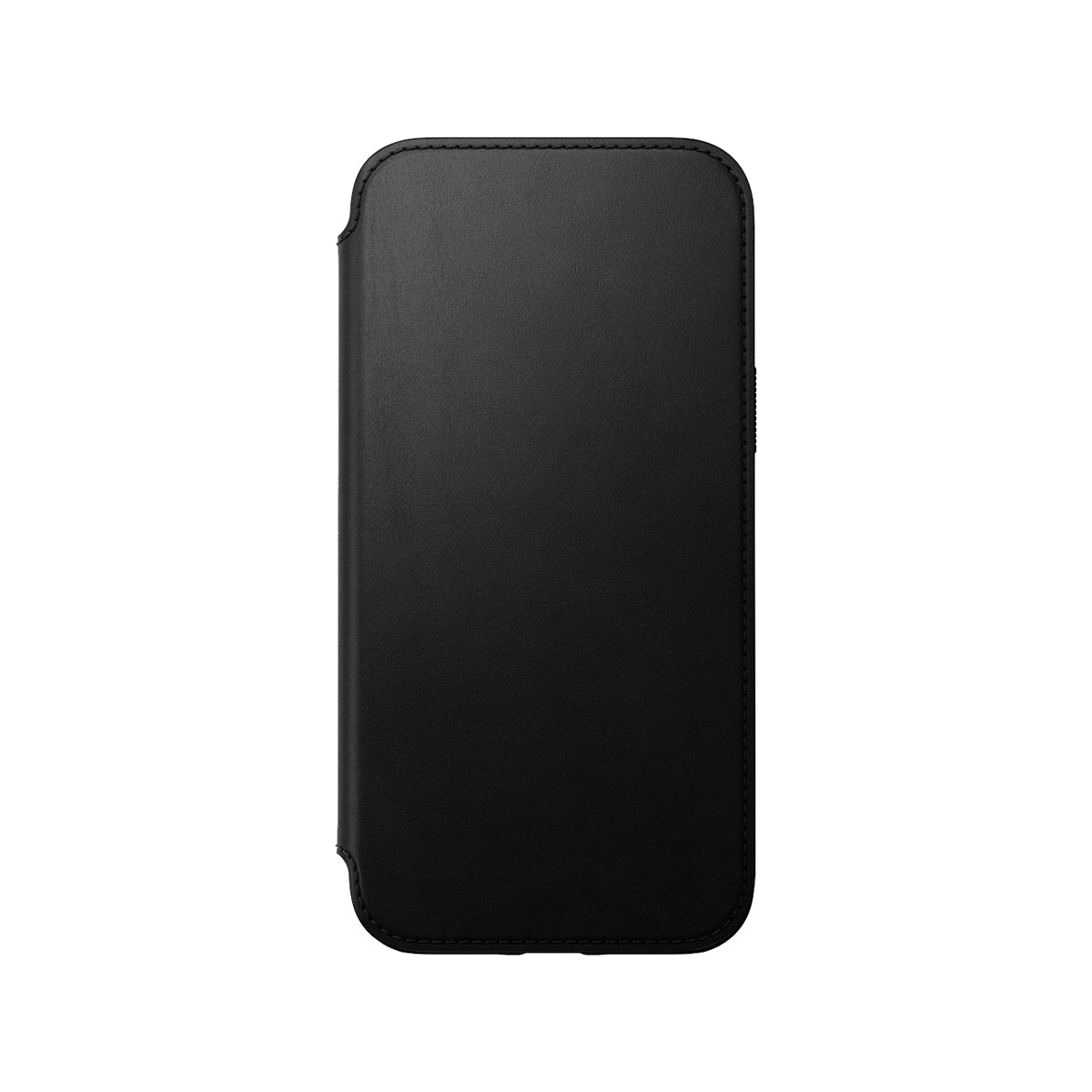 Premium NOMAD Modern Leather Folio Case for iPhone 14 Plus - Genuine Black Leather Phone Cover with Card Slots | Perfect for Business Professionals & Travel Protection