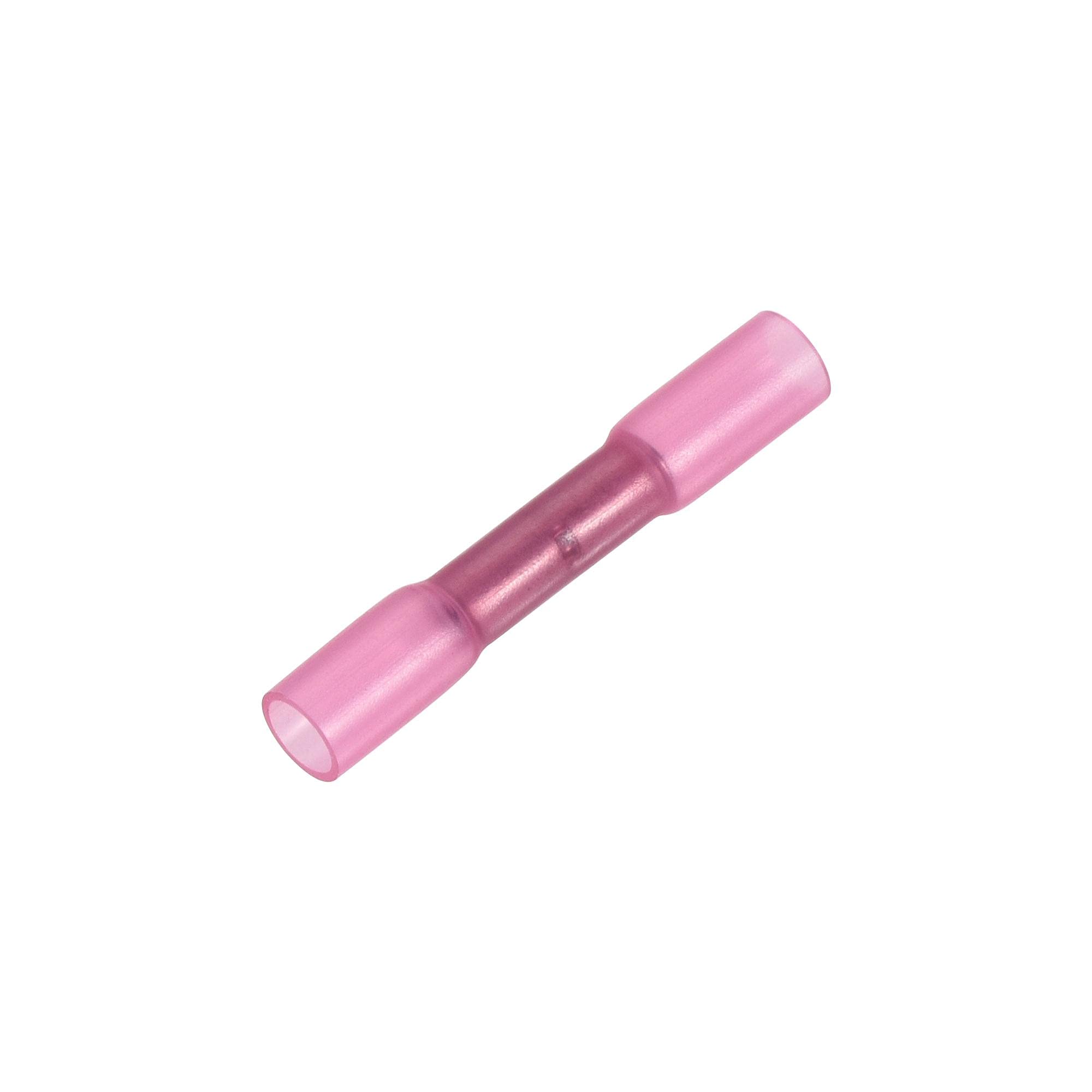 Heat Shrink Wire Connectors 25Pcs - Red Crimp Connectors for 22-16 AWG, Waterproof Electrical Terminals for Automotive, Marine & DIY Wiring Projects