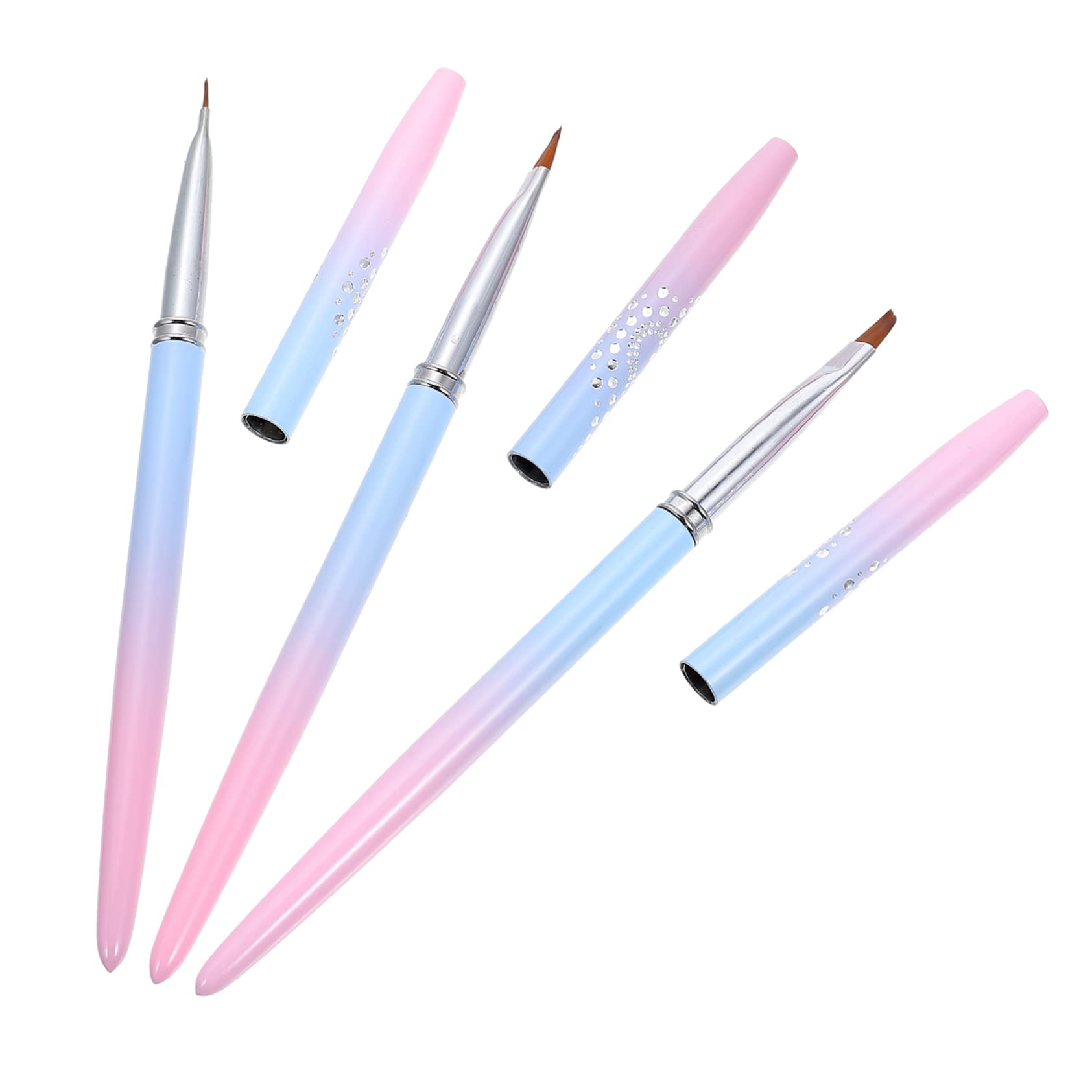 FOMIYES 3pcs Professional Nail Art Pen Set - French Brush, Light Pen & DIY Tools for Manicure & Nail Design | Perfect for Salon, Home Use & Nail Art Enthusiasts
