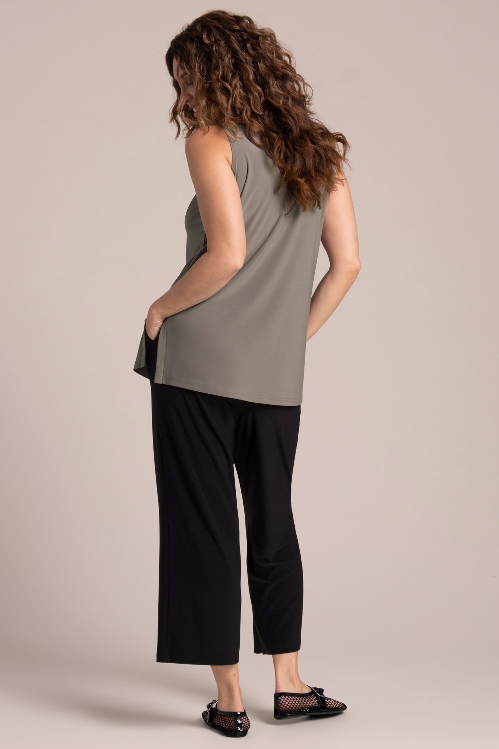 Go To Tank Relax | Taupe - Soft and Comfortable Women's Casual Top for Everyday Wear, Lounge, and Relaxation