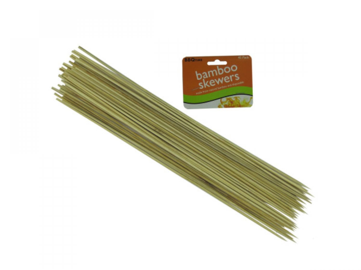 Premium Long Bamboo Skewers for Grilling & BBQ - 12 Inch Natural Wood Skewers Set of 48 - Perfect for Kabobs, Fruit, Appetizers & Party Food - Ideal for Outdoor Cooking, Camping & Backyard Gatherings