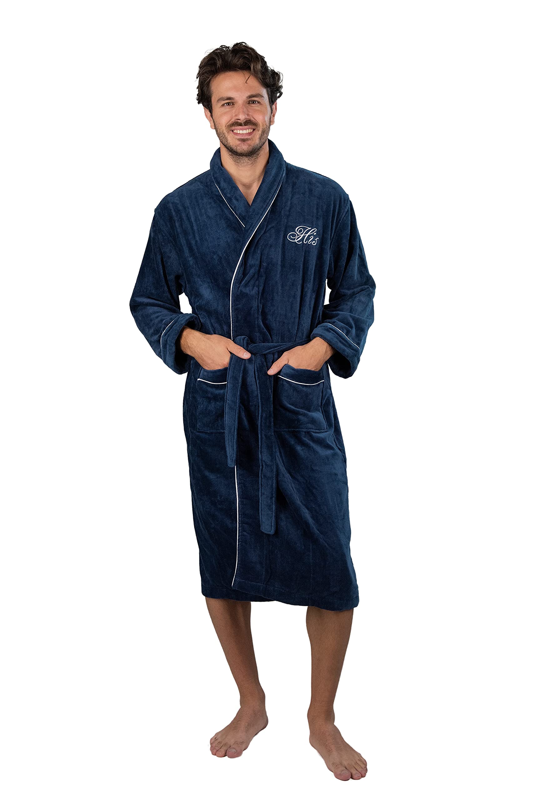 Luxury His and Hers Robes Gift Set for Couples - 2 Velour Bathrobes with Gift Box | Perfect for Anniversary, Wedding, Valentine's Day & Spa Relaxation