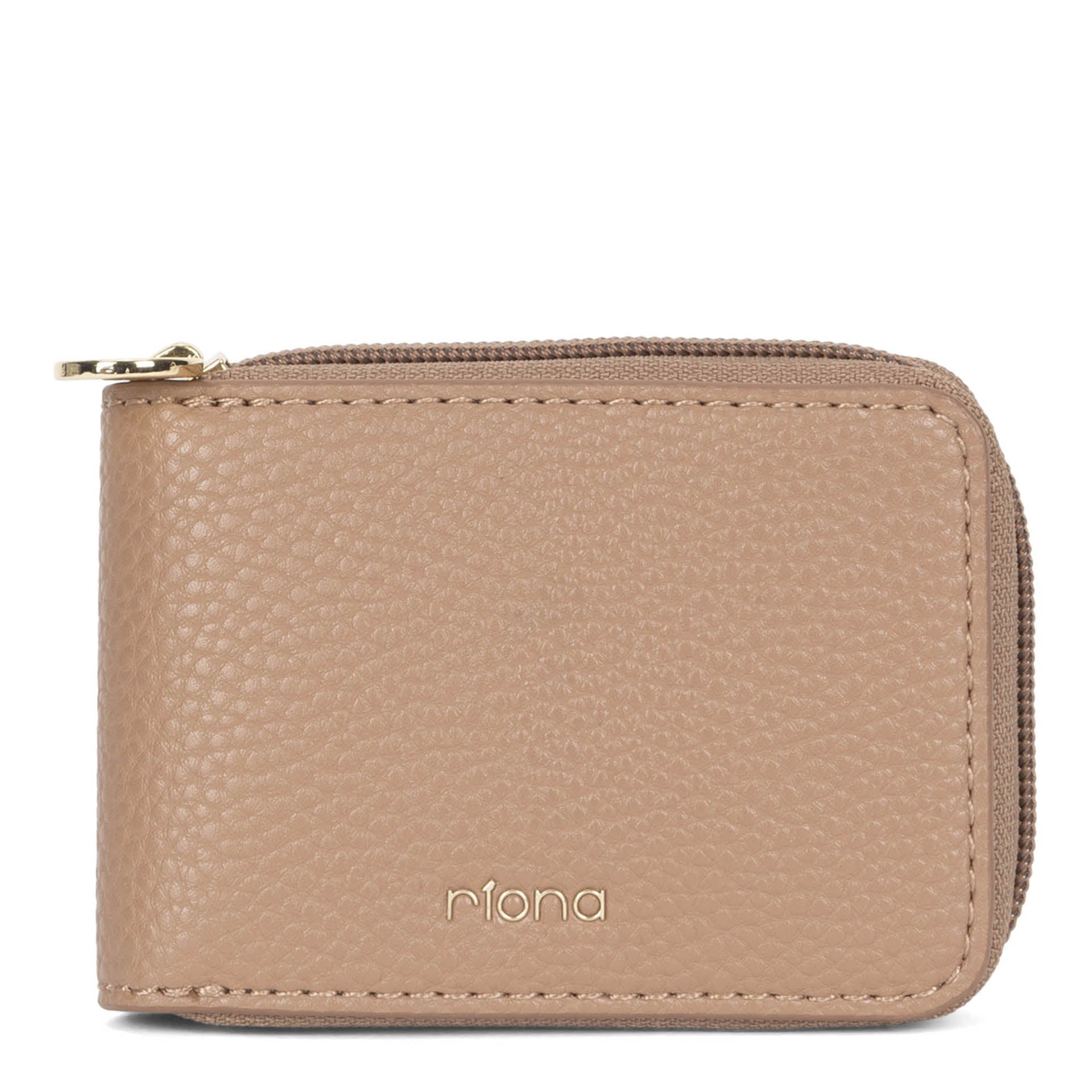 Riona Soho Pebbled RFID Zip Around Accordian Wallet for Women - Stylish & Secure Compact Purse for Everyday Use, Travel, and Business