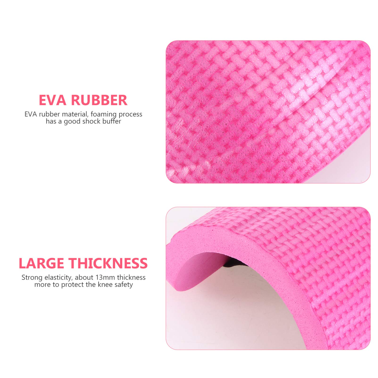 DOITOOL Floor Cleaning Kit with 2 Pairs EVA Foam Knee Pads - Heavy Duty Tile, Construction & Gardening Knee Protection - Non-Slip Cushion for Floor Installation, Maintenance & Cleaning Work