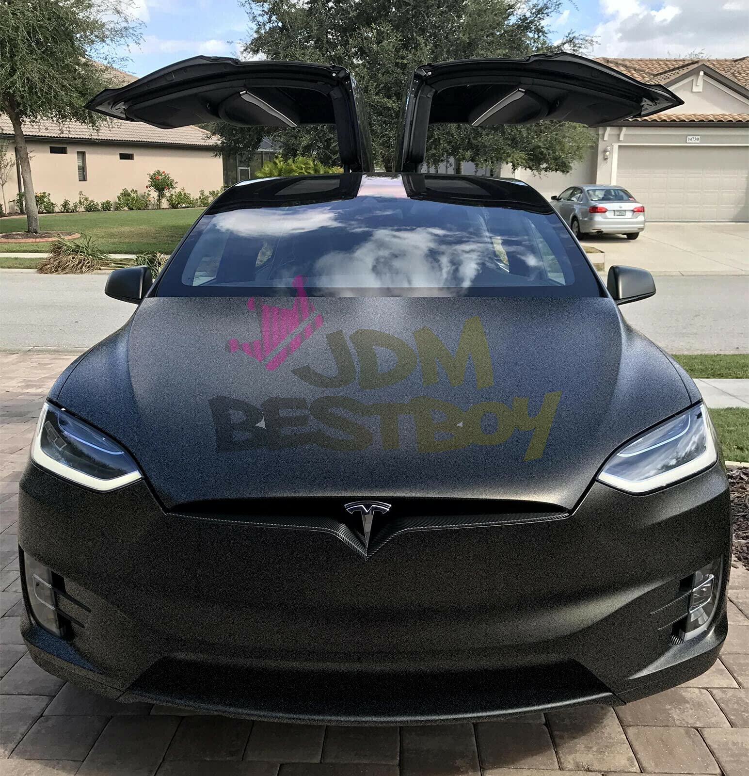 Matte Black Vinyl Wrap Sticker - 60