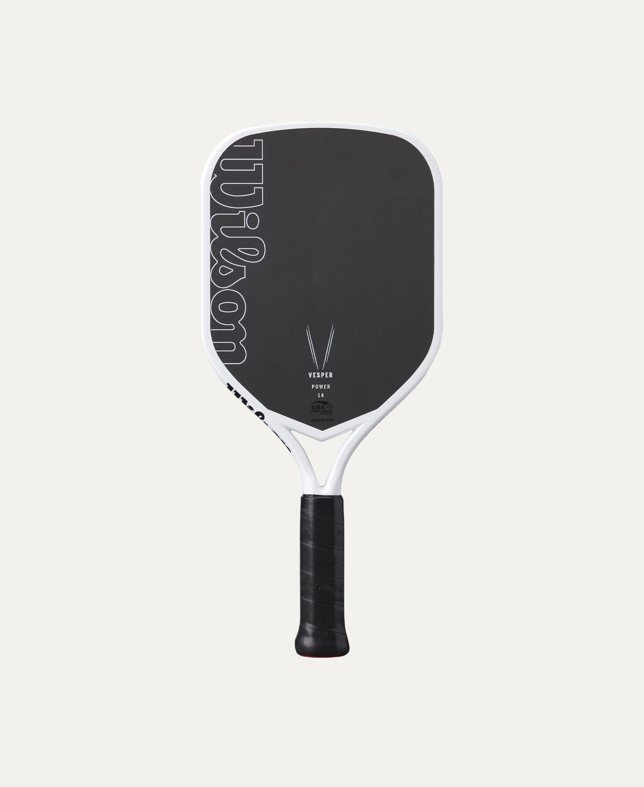 Wilson Vesper Power 14 Pickleball Paddle - Carbon Fiber Face with Cushion Grip - USAPA Approved for Tournament Play - Perfect for Indoor & Outdoor Court Games