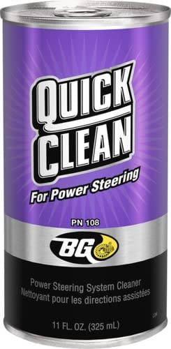 BG Power Clean Steering Flush Kit - Clear Synthetic Blend Fluid (PN K6700) with Pocket Screwdriver - Perfect for DIY Car Maintenance & Power Steering System Flush