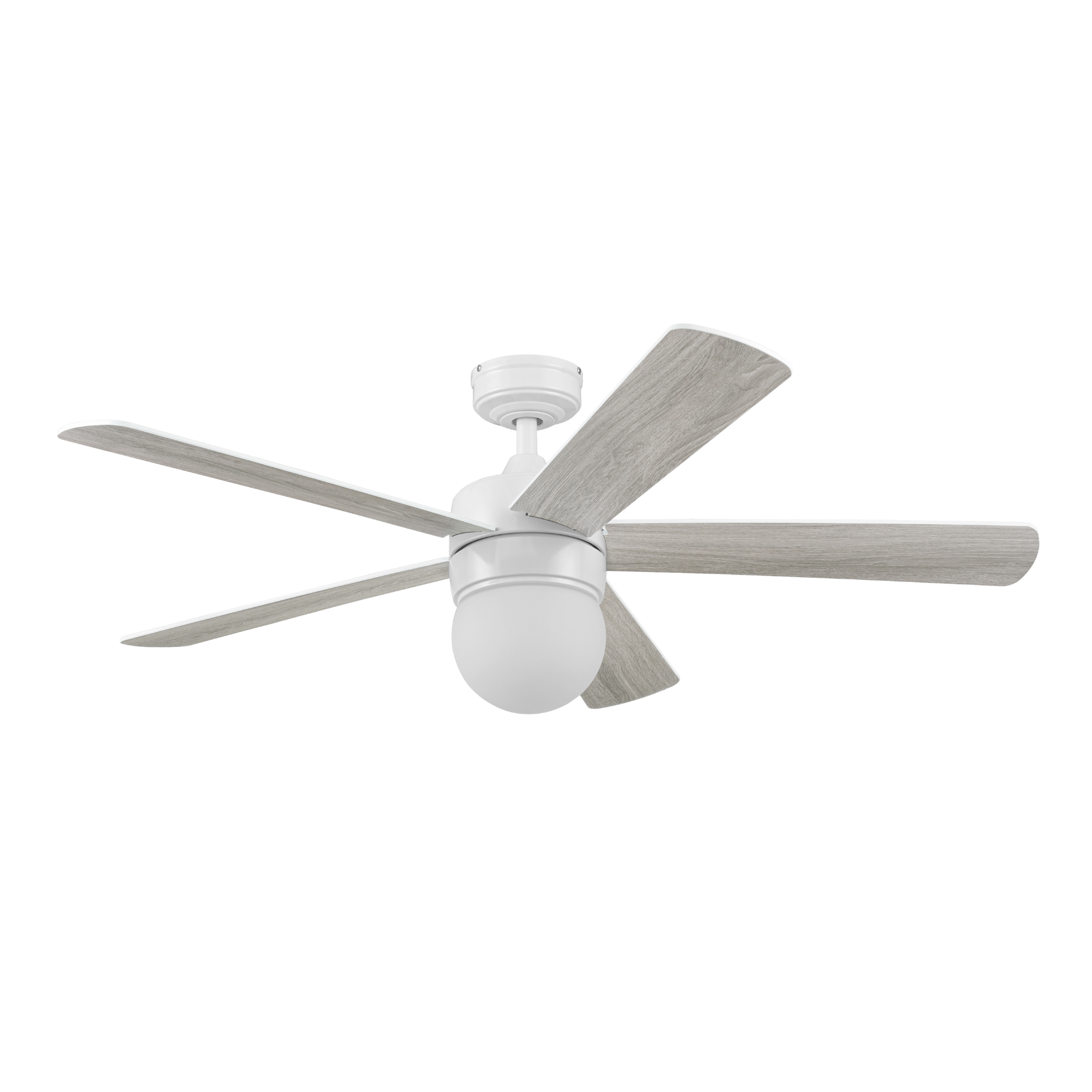 52 Inch White Ardrey Kell Ceiling Fan with Remote Control - Perfect for Living Room, Bedroom, and Outdoor Spaces