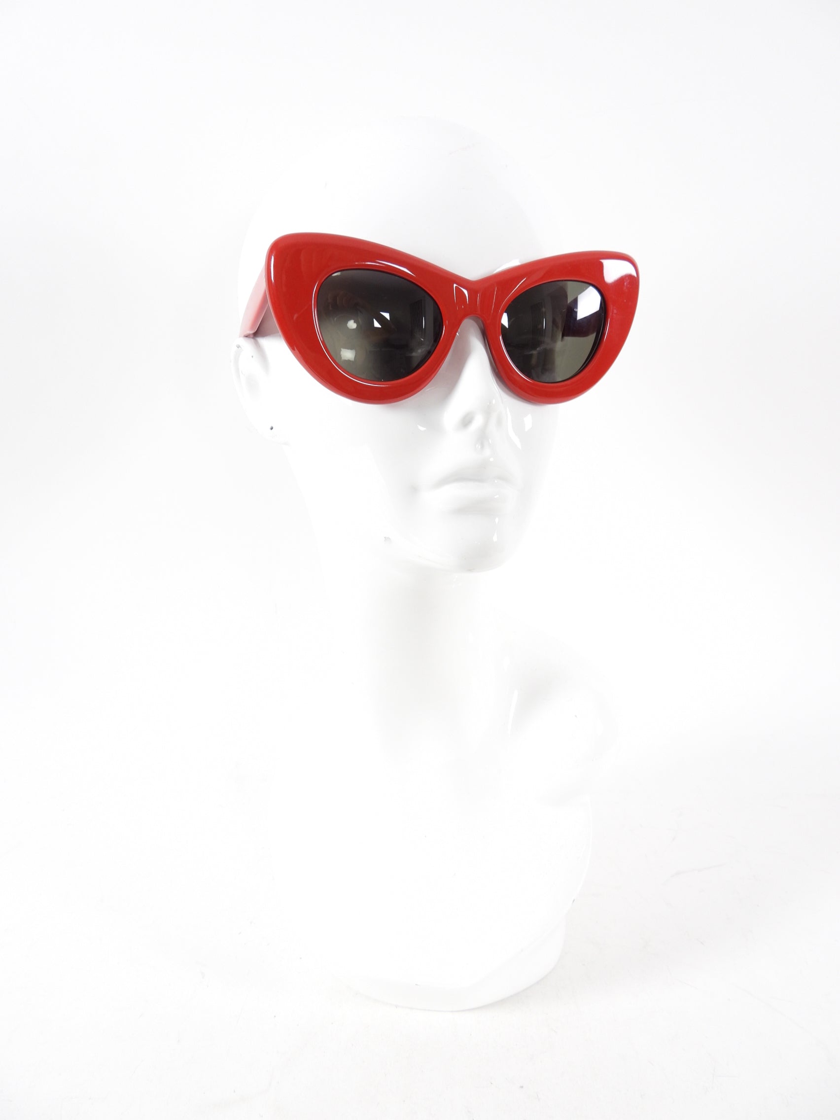 Celine CL41055 Red Acrylic Cat Eye Sunglasses for Women - UV Protection Fashion Shades for Summer, Beach & Outdoor Activities