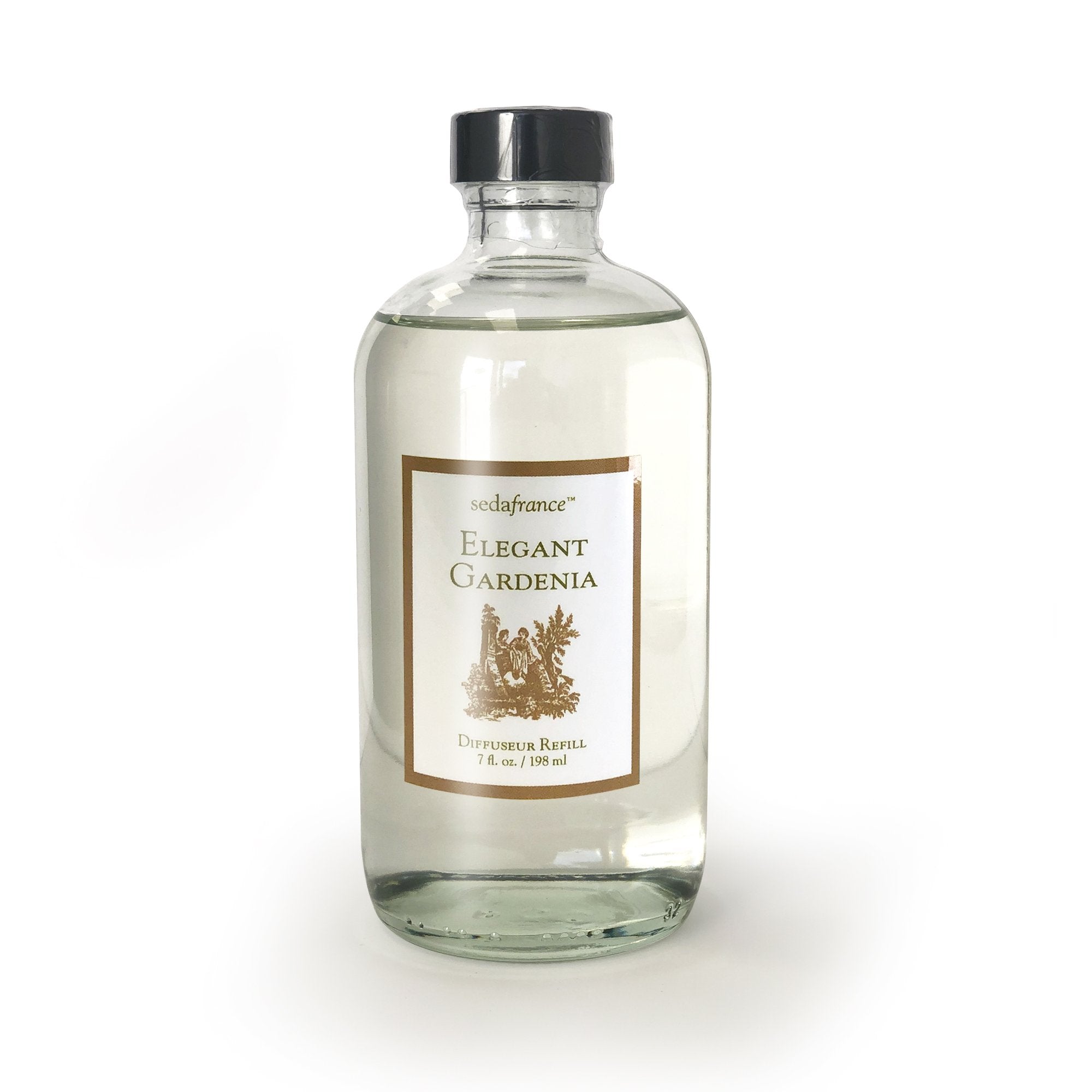 Seda France Elegant Gardenia Classic Reed Diffuser Refill - Home Fragrance Oil for Living Room, Bedroom & Bathroom Aromatherapy