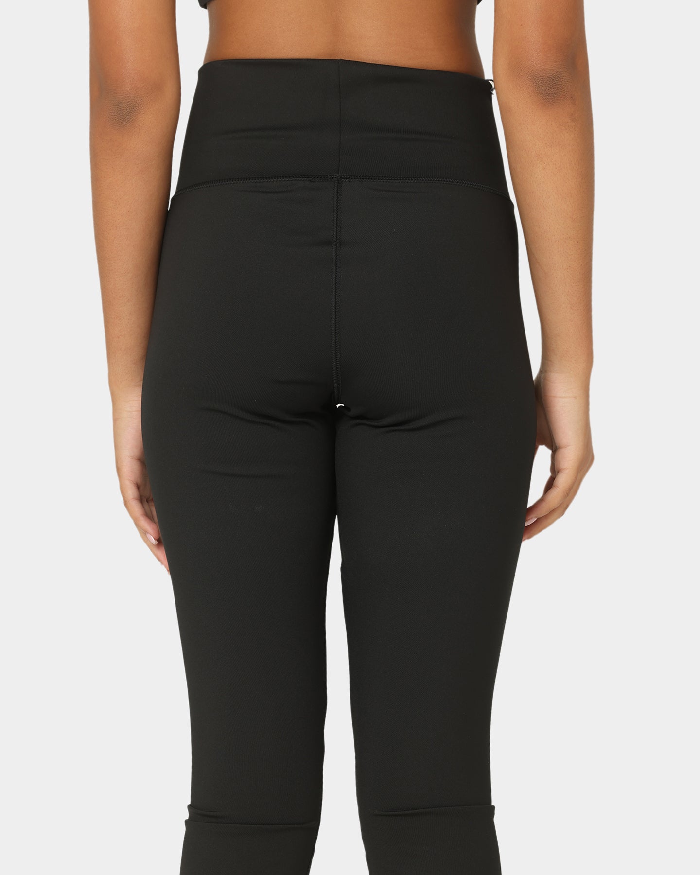 Adidas Women's Open Hem Workout Tights - Black - High Waisted Yoga Pants for Running, Gym & Lounge Wear
