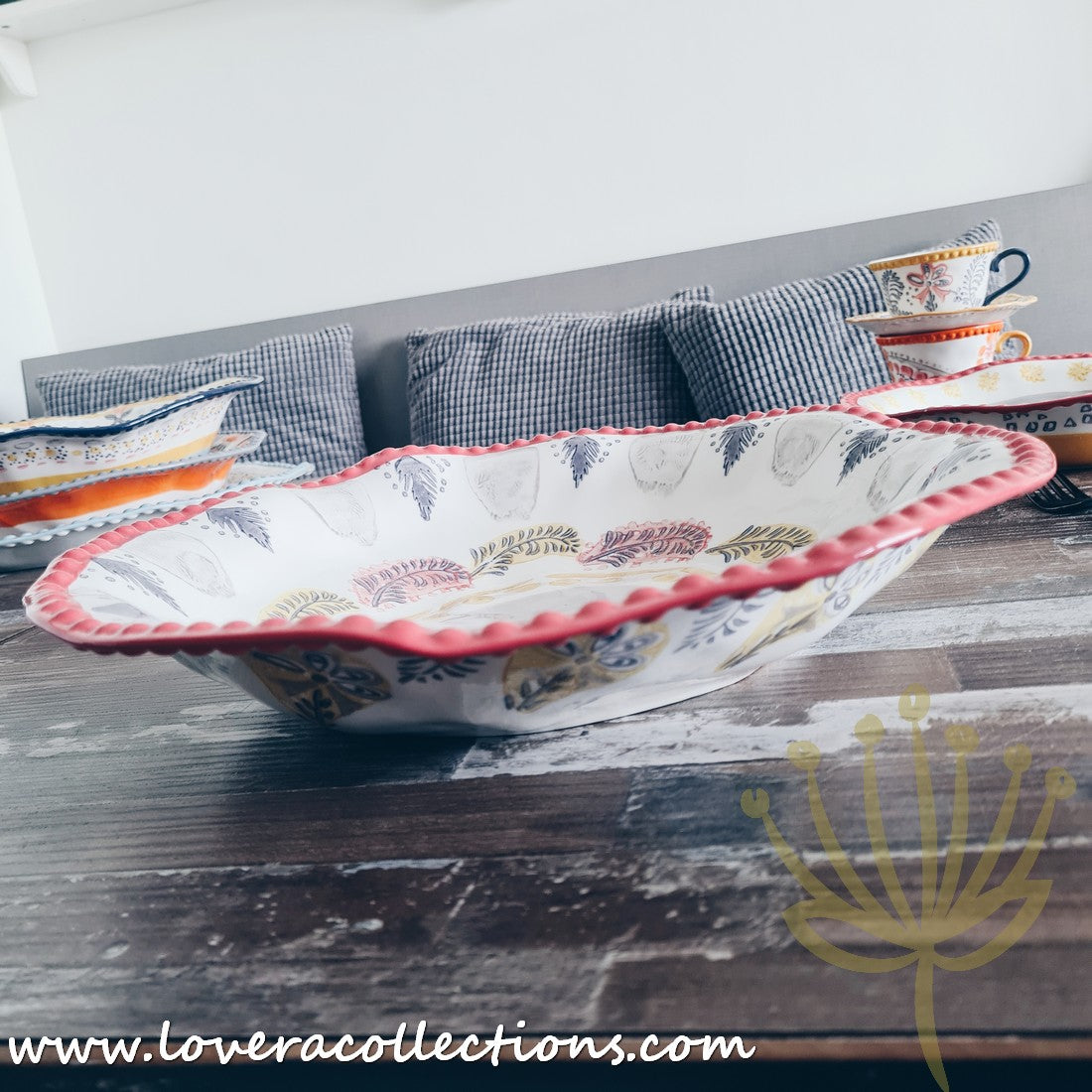 Afrocentric Yellow Dinnerware & Serveware Set - Modern African-Inspired Plates, Bowls & Serving Dishes for Stylish Dining & Entertaining
