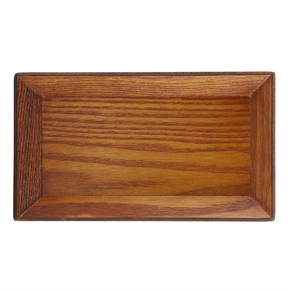 Premium Square Wooden Sushi Tray - 1pc Elegant Snack Serving Dish for Dried Fruits, Cakes & Desserts | Perfect for Home Dining, Tea Parties & Japanese Cuisine Presentation