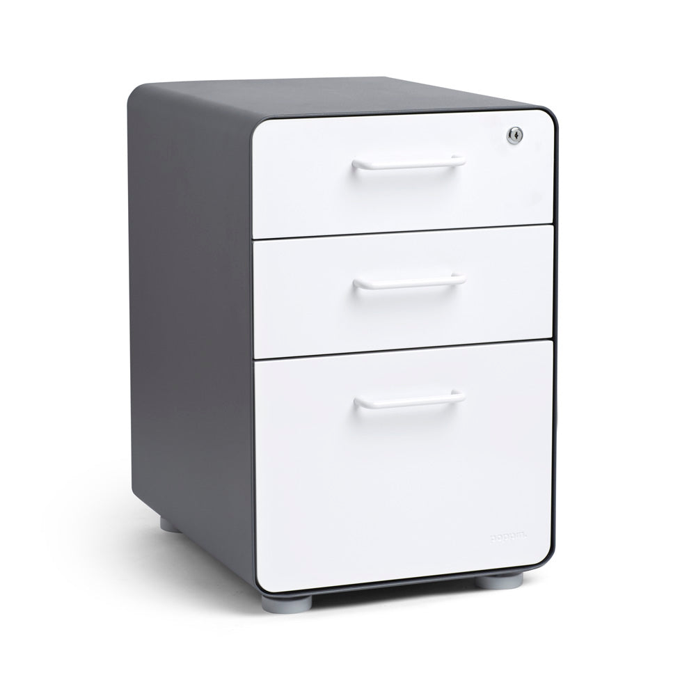 Stow 3-Drawer File Cabinet - Compact Storage Solution for Home Office, Classroom & Small Spaces - Organize Documents, Folders & Office Supplies Efficiently