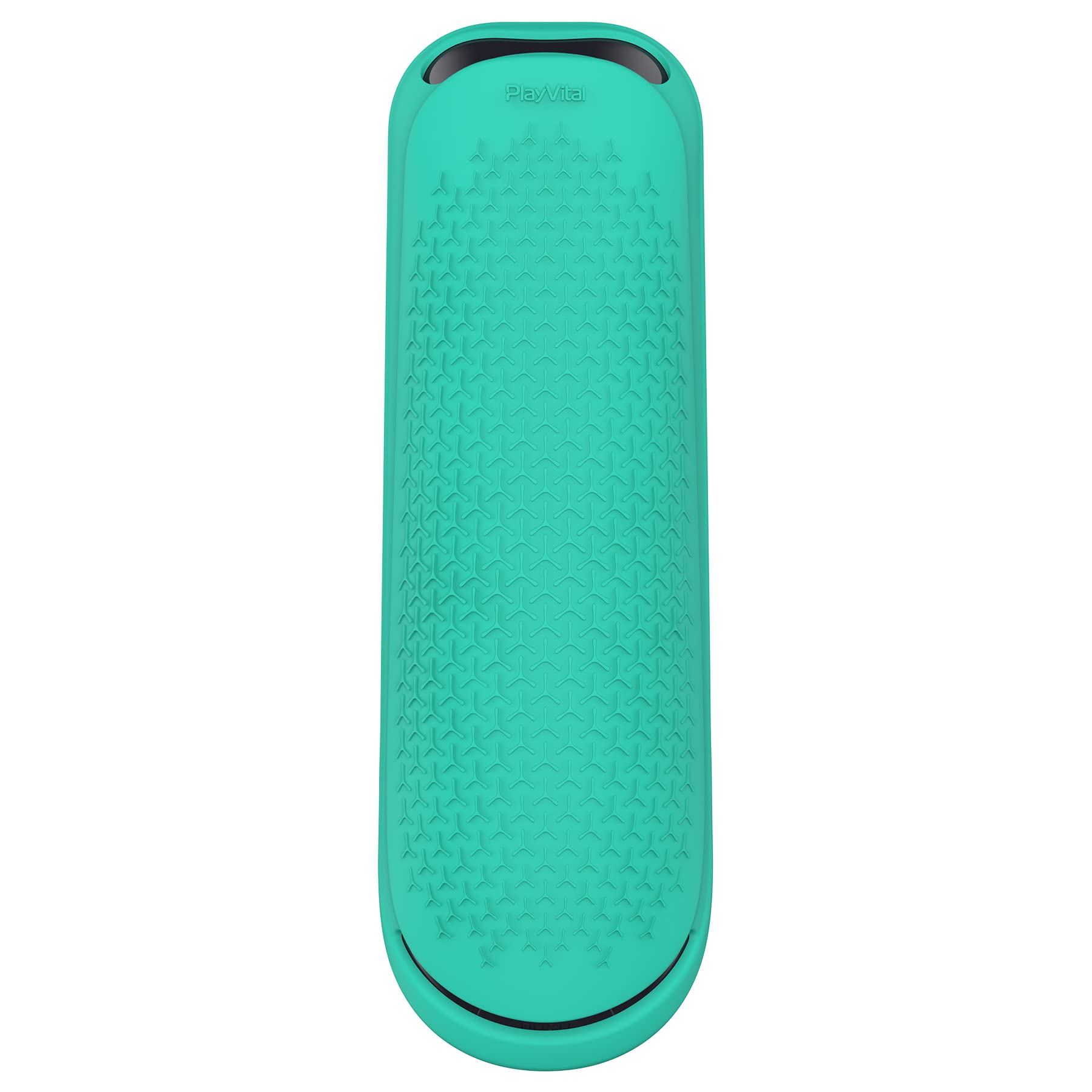 PlayVital Silicone Protective Case for PS5 Media Remote - Ergonomic Full Body Cover Skin, Aqua Green | Shockproof & Anti-Slip Grip for Gaming & Entertainment