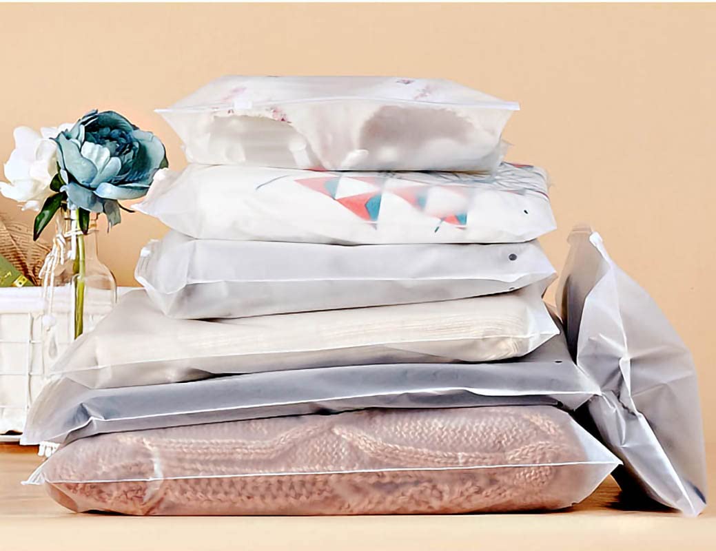 15 Pack Reusable Zippered Clothing Storage Bags for Travel, Organizing Clothes, Linens & Accessories - Space Saving Vacuum Sealable Garment Bags for Suitcase, Closet & Moving
