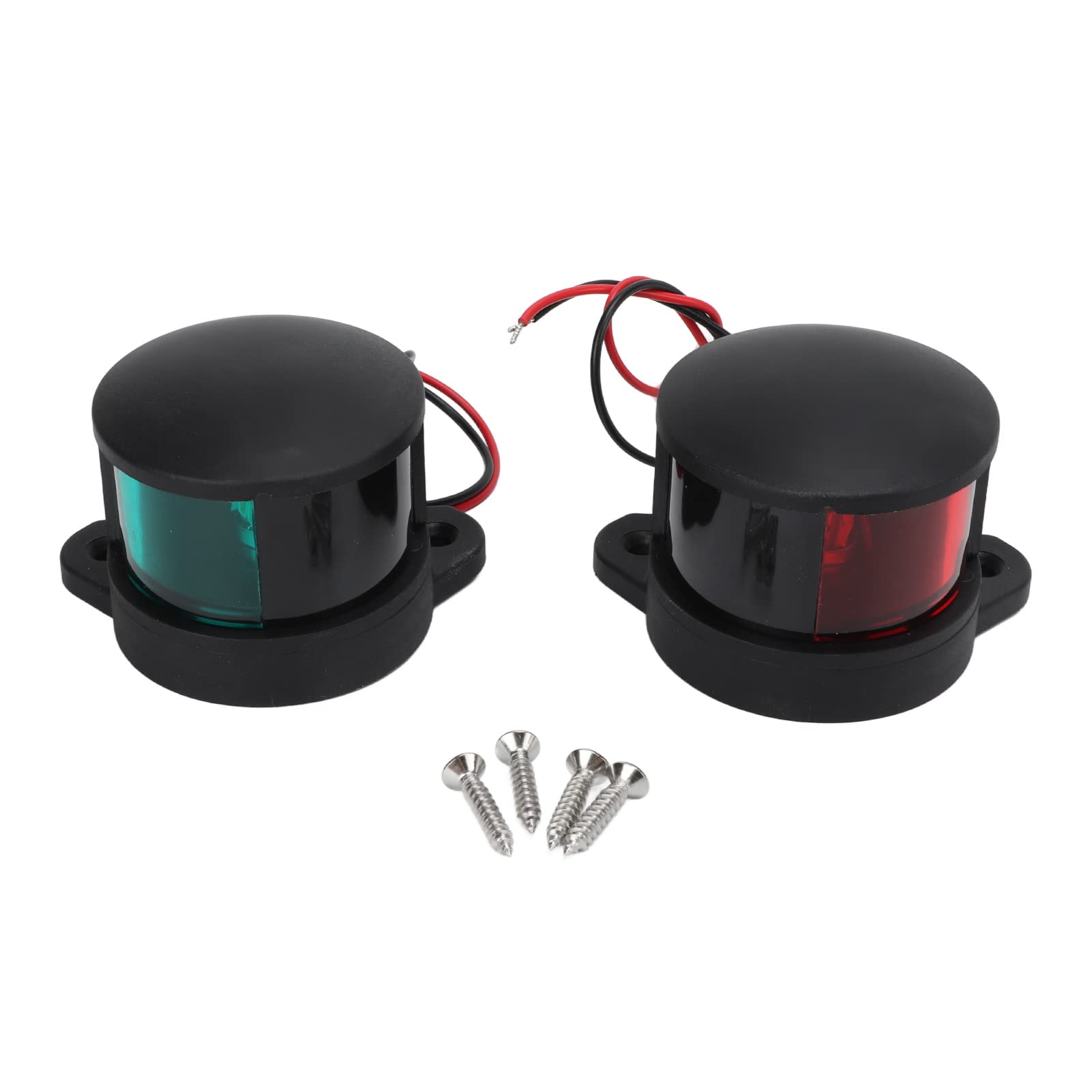 2PCS Marine Boat LED Navigation Lights - Red & Green Sailing Lights with 1NM Visibility for Yachts, Boats & Watercraft | Perfect for Night Sailing & Water Safety