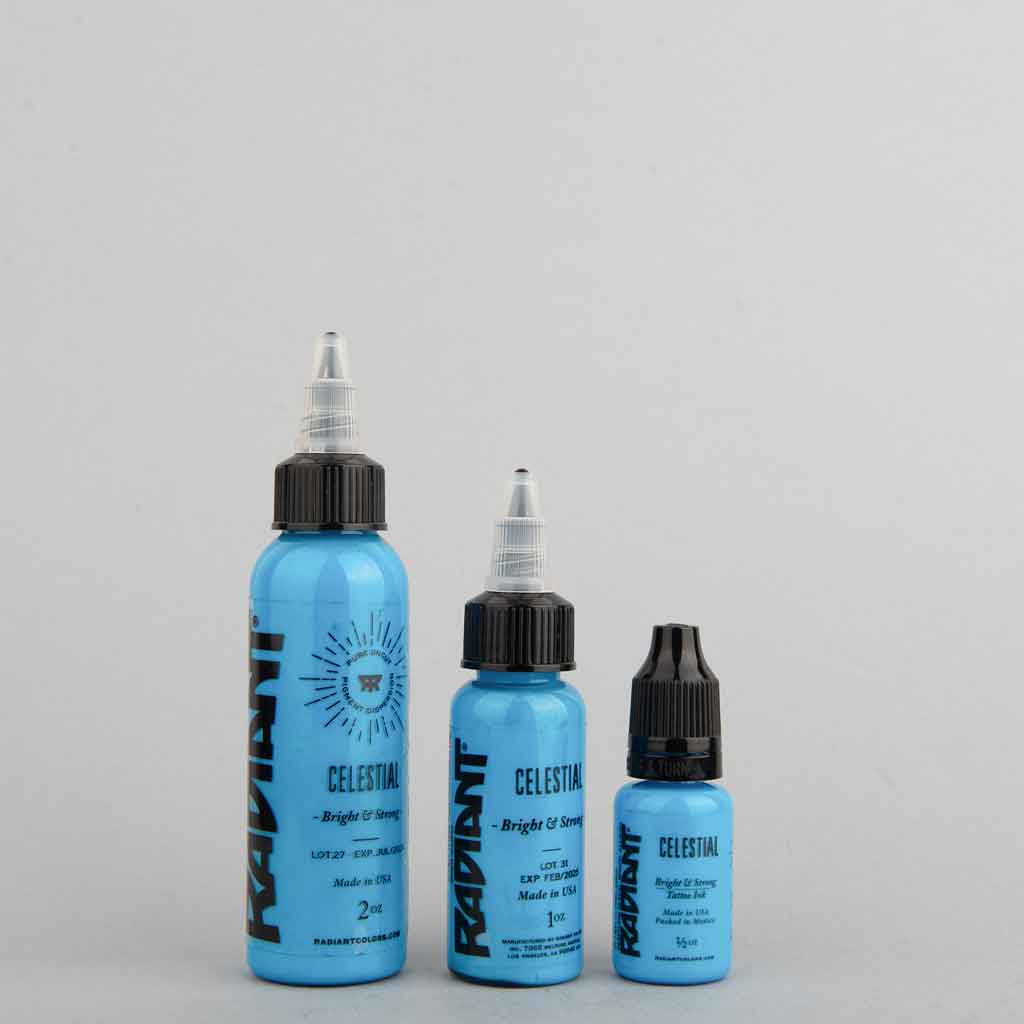 Premium Celestial Radiant Tattoo Ink - Professional Grade 1 oz Bottle for Vibrant & Long-Lasting Body Art - Perfect for Tattoo Artists, DIY Enthusiasts & Permanent Makeup