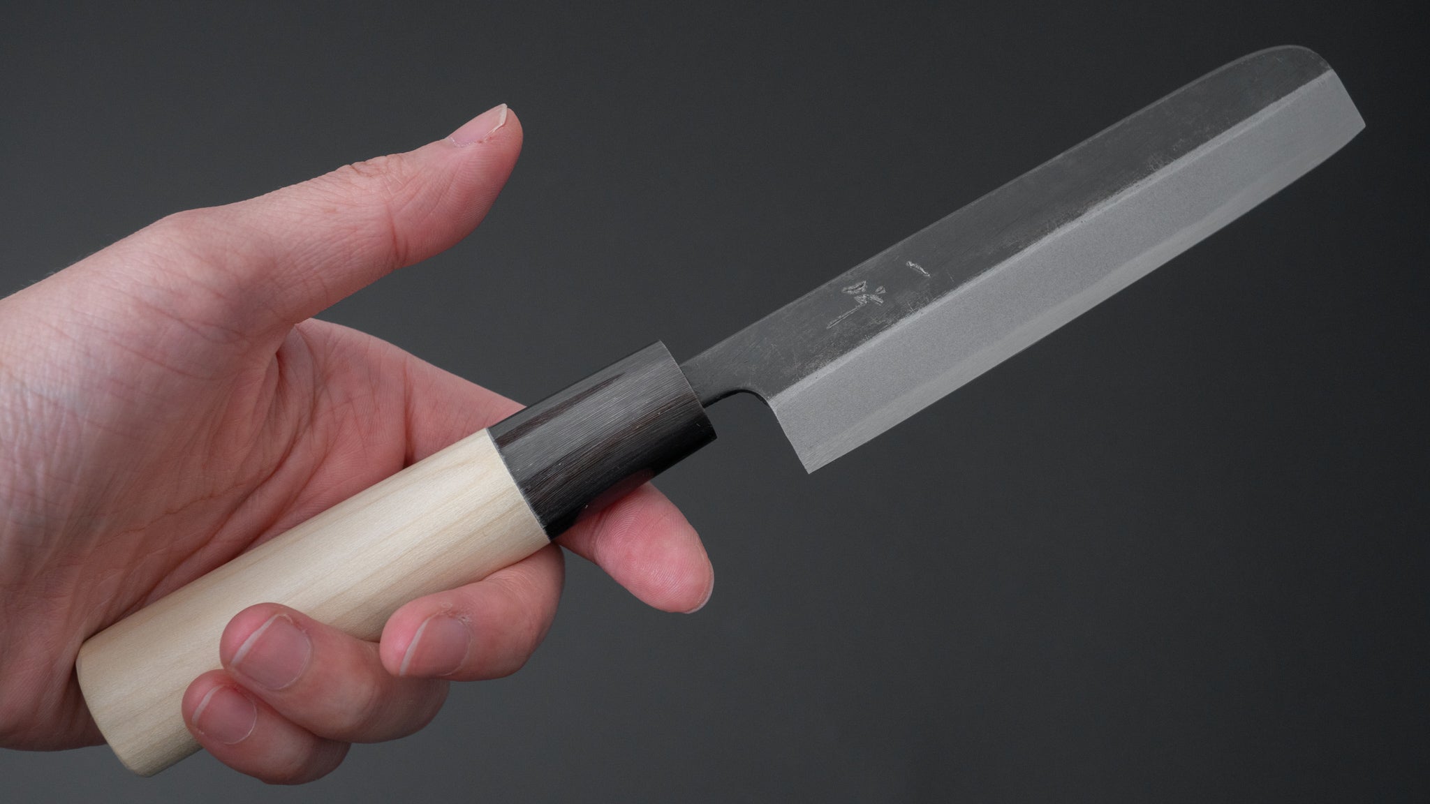 Hitohira Tosa Kurouchi Nagoya Saki 105mm Japanese Kitchen Knife with Ho Wood Handle - Perfect for Sushi, Sashimi & Precision Cutting