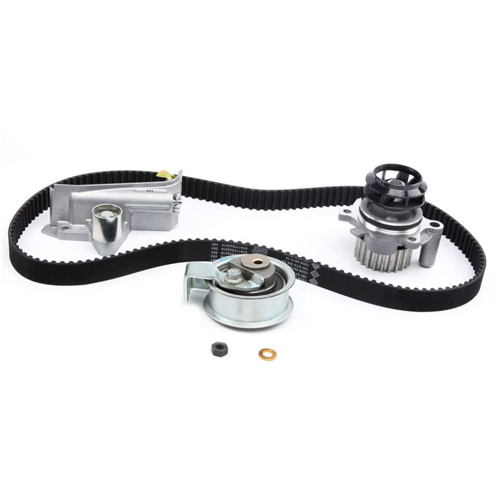 VW Passat Variant Santana & AUDI A4 A6 AVANT QUATTRO Timing Belt Kit with Water Pump (4 Pcs) - 06B 109 477 A Replacement - Perfect for Engine Maintenance & Performance Tuning