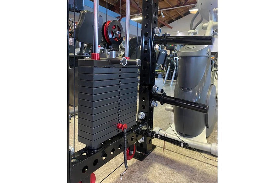Warrior 2.0 Cable Crossover Pulley System - Power Rack Gym Equipment for Home & Commercial Use - Strength Training Machine for Full Body Workouts - Perfect for Weight Lifting, CrossFit & Functional Fitness