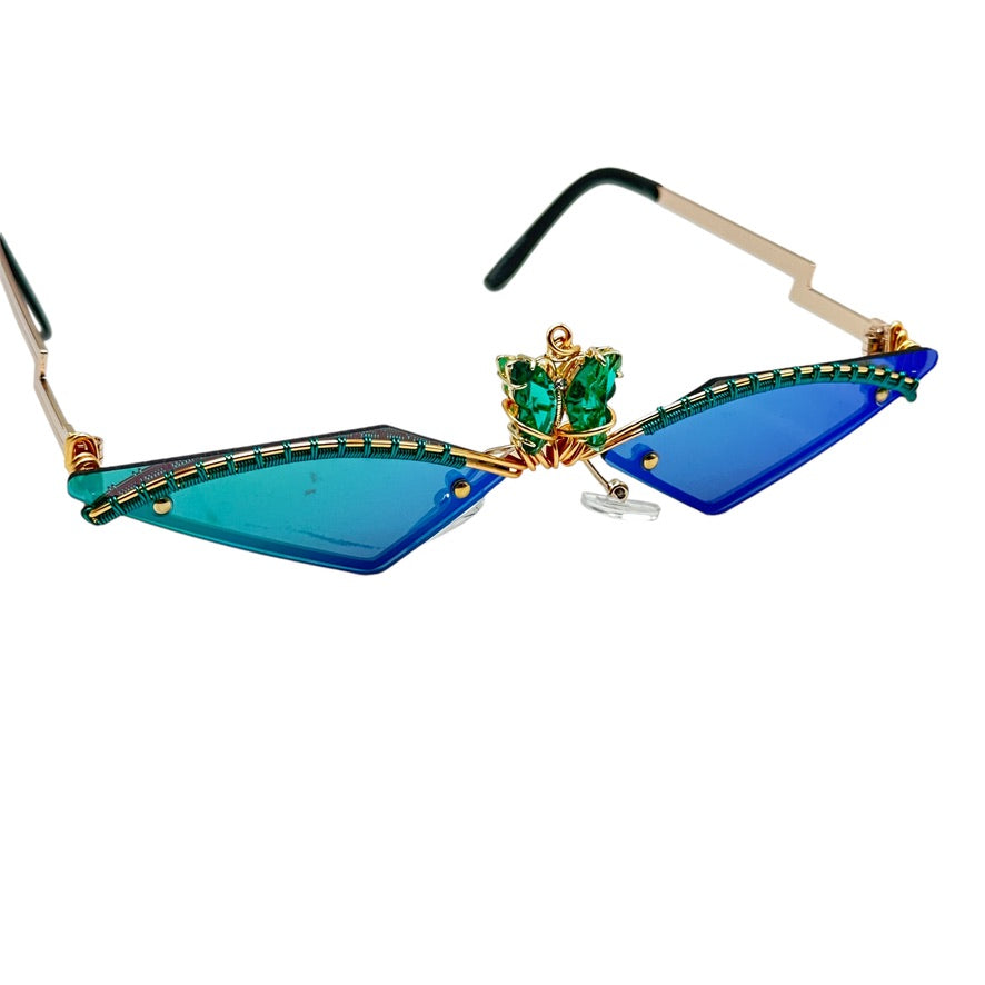 Exclusive Teal Butterfly Hair Clip - Elegant & Durable Hair Accessory for Women & Girls - Perfect for Weddings, Parties & Everyday Wear