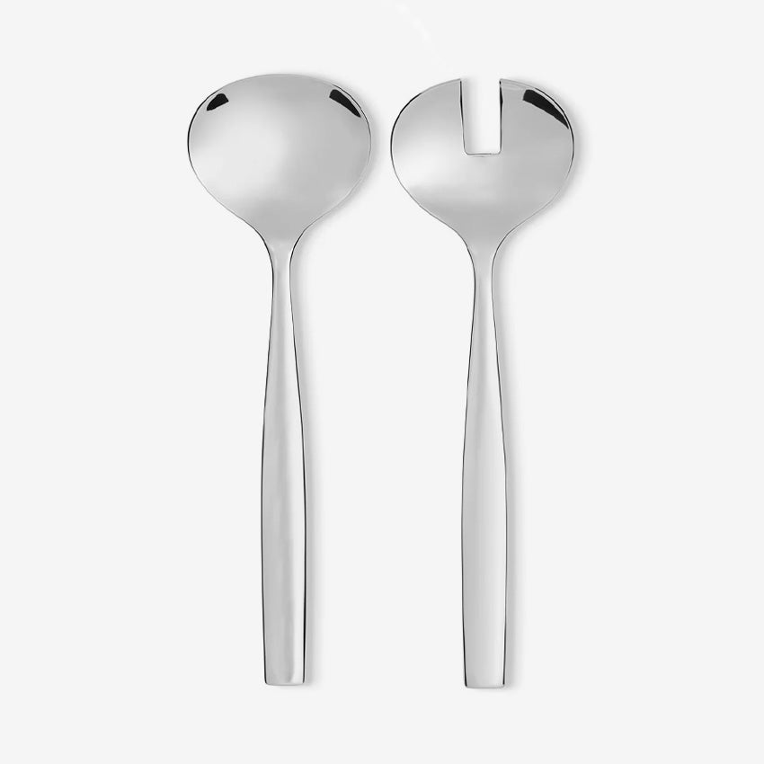 Alessi Dressed Salad Set - Premium Stainless Steel Salad Tongs & Servers - Perfect for Tossing, Serving & Garnishing Salads, Pasta & Appetizers