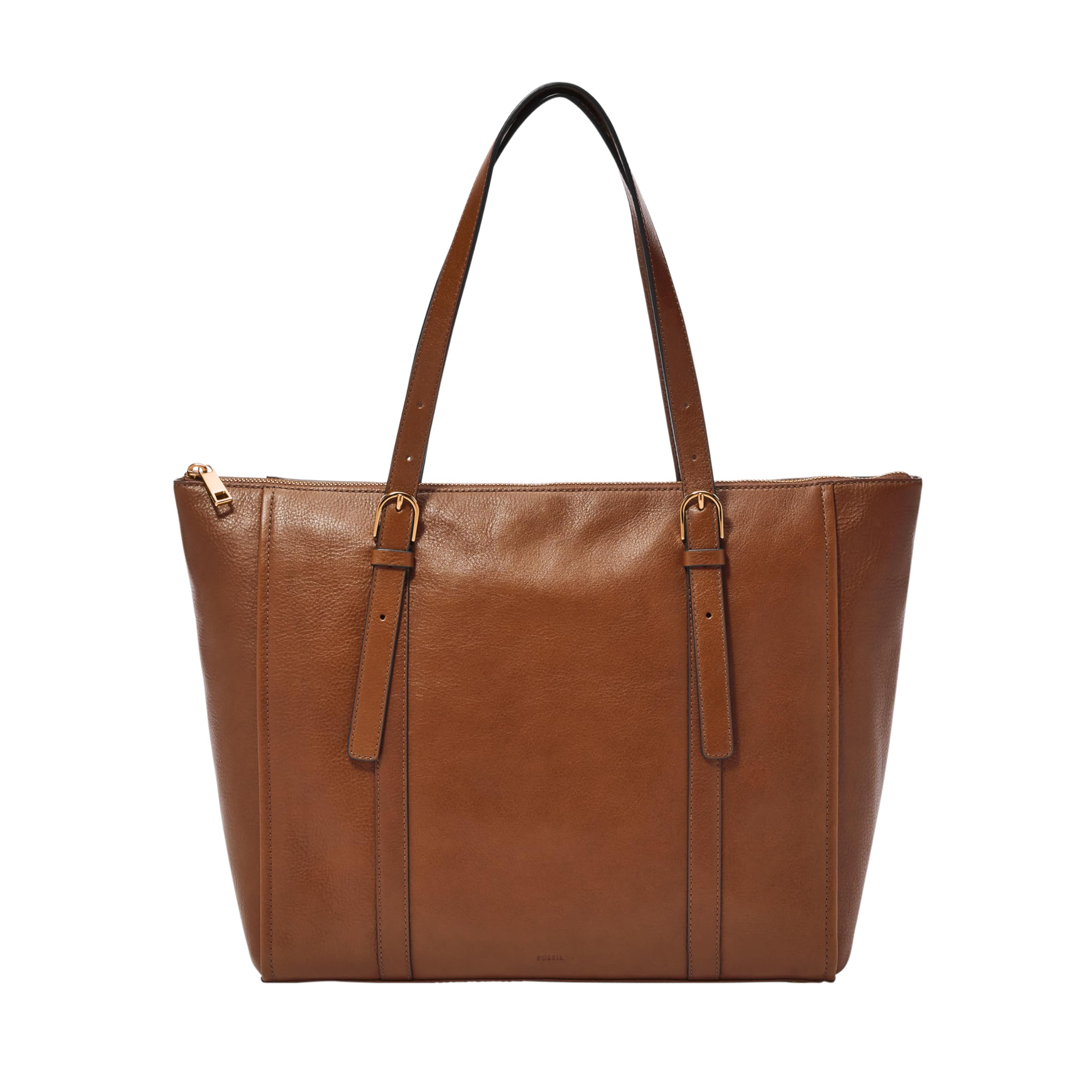 Fossil Carlie Tote Bag for Women - Genuine Leather Handbag with Top Zip Closure, Spacious Interior & Shoulder Strap - Perfect for Work, Travel & Everyday Use