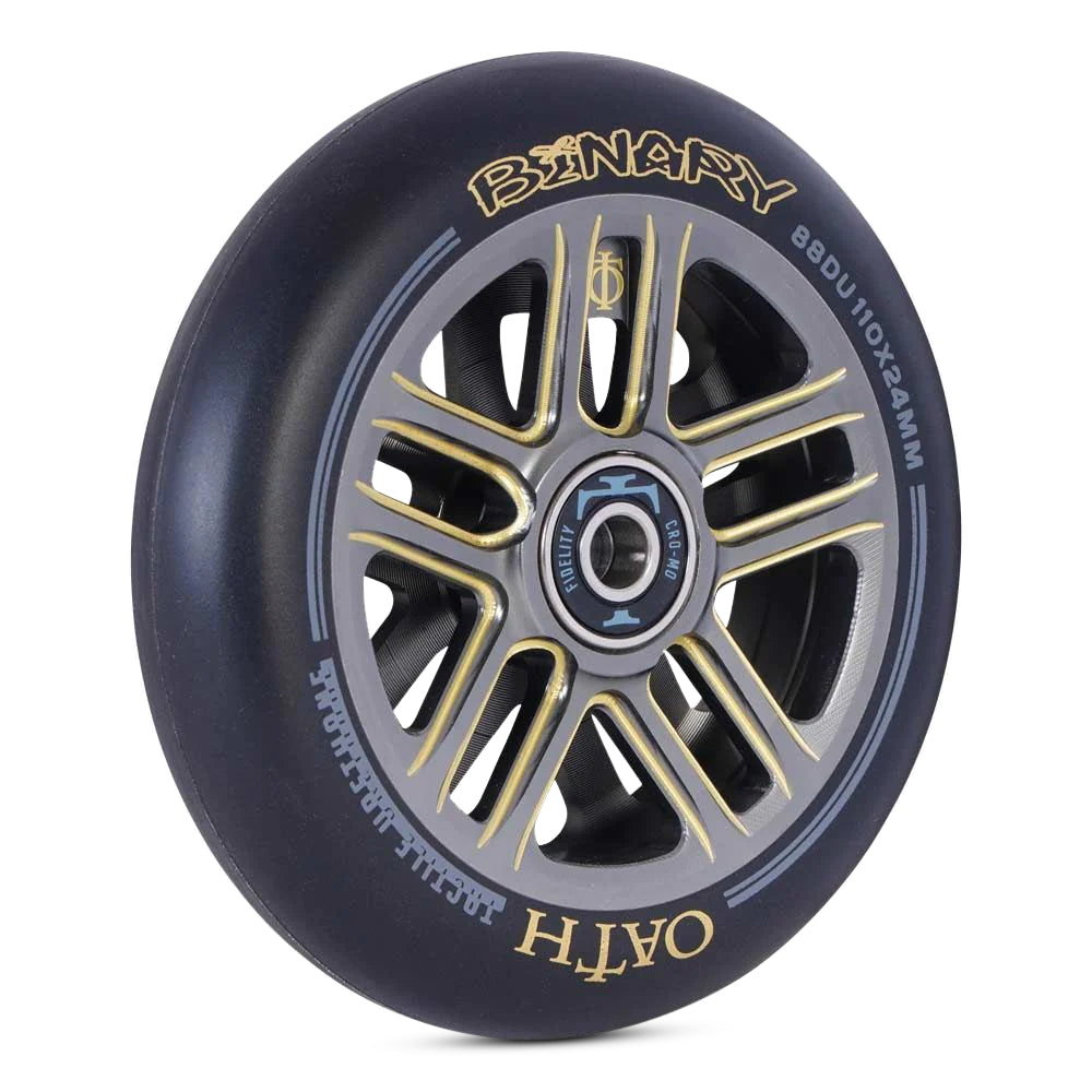 Oath Binary Wheels 110mm - High Performance Skateboard Wheels for Smooth Riding | Perfect for Street Skating and Longboard Cruising