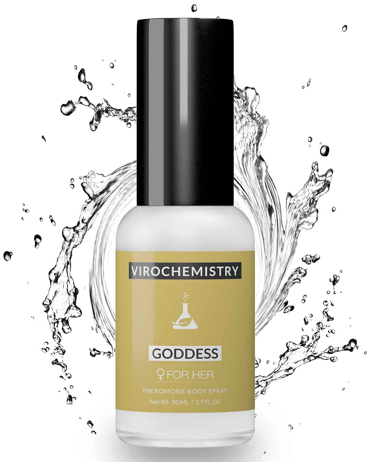 GODDESS Pheromone Perfume for Women - Ultra Strength Organic Human Pheromone Body Spray 50mL (Attract Men) - Elegant Floral Fragrance for Date Night & Romantic Occasions