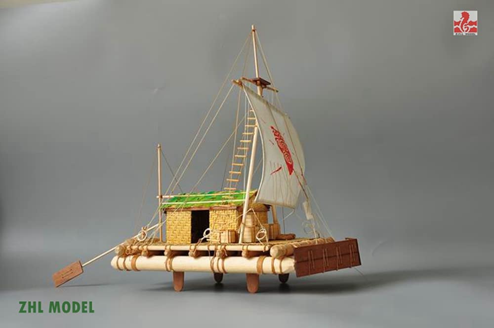 Kon-Tiki Raft Wooden Model Ship Kit - 1/18 Scale 15.8