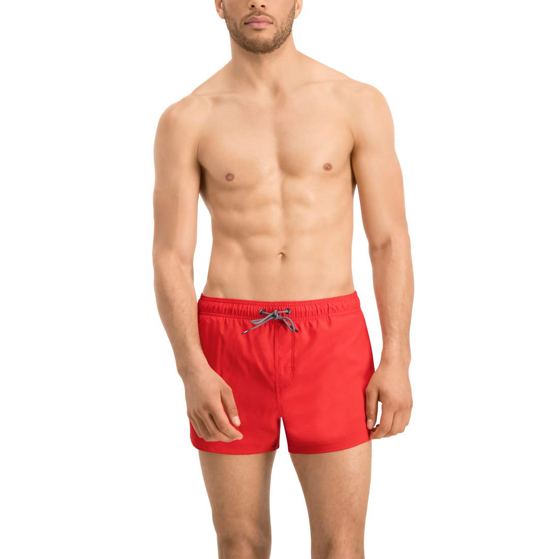 PUMA Classic Swim Shorts for Men - Quick-Dry, Comfortable Red Swim Trunks for Beach, Pool & Water Sports