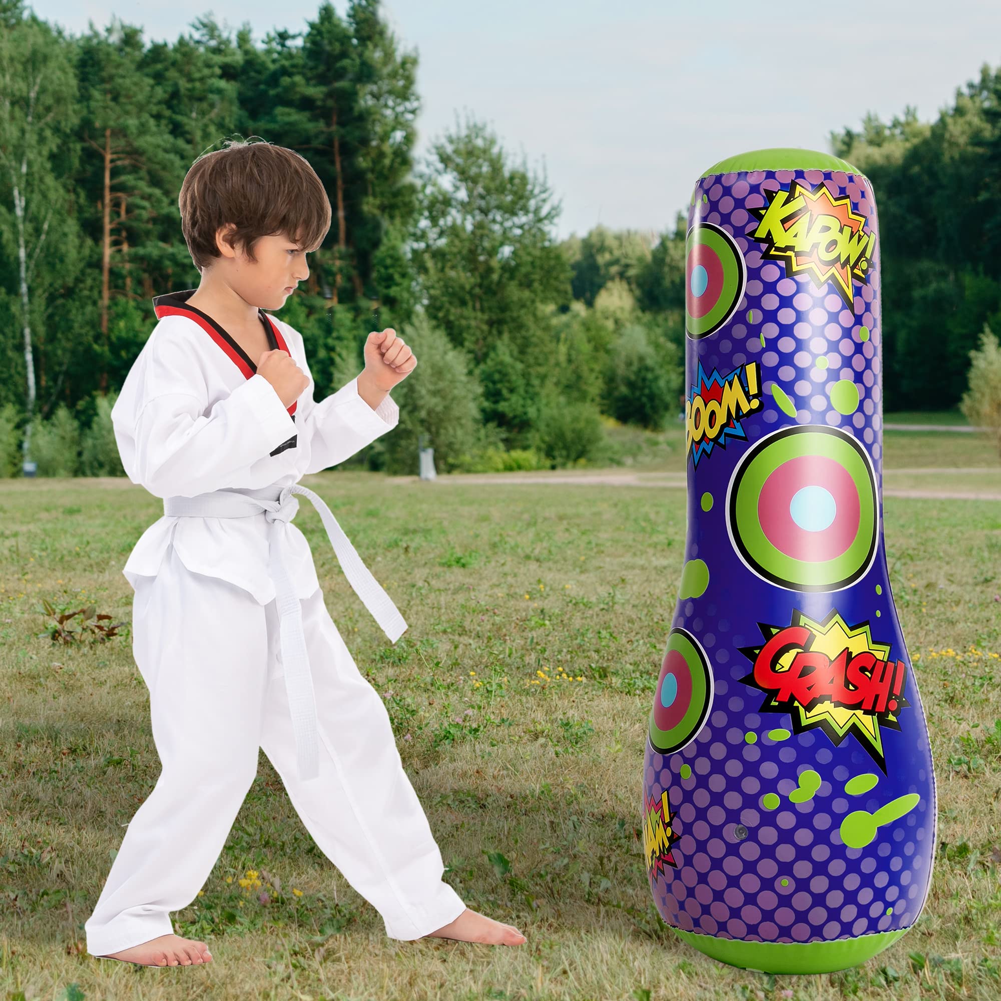 2 Pack Inflatable Punching Bag for Kids - 47
