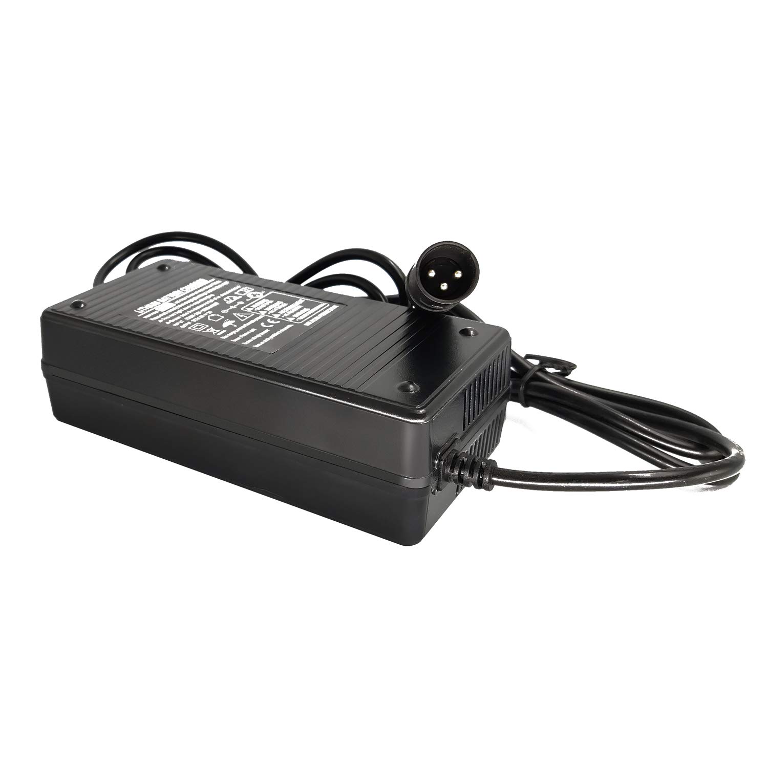 54.6V 2A XLR Charger for 48V Ebike Lithium Battery - Compatible with 10Ah/12Ah/15Ah/20Ah Battery Packs - Fast Charging & Safe Protection - Perfect for Commuting, Mountain Biking & Outdoor Adventures