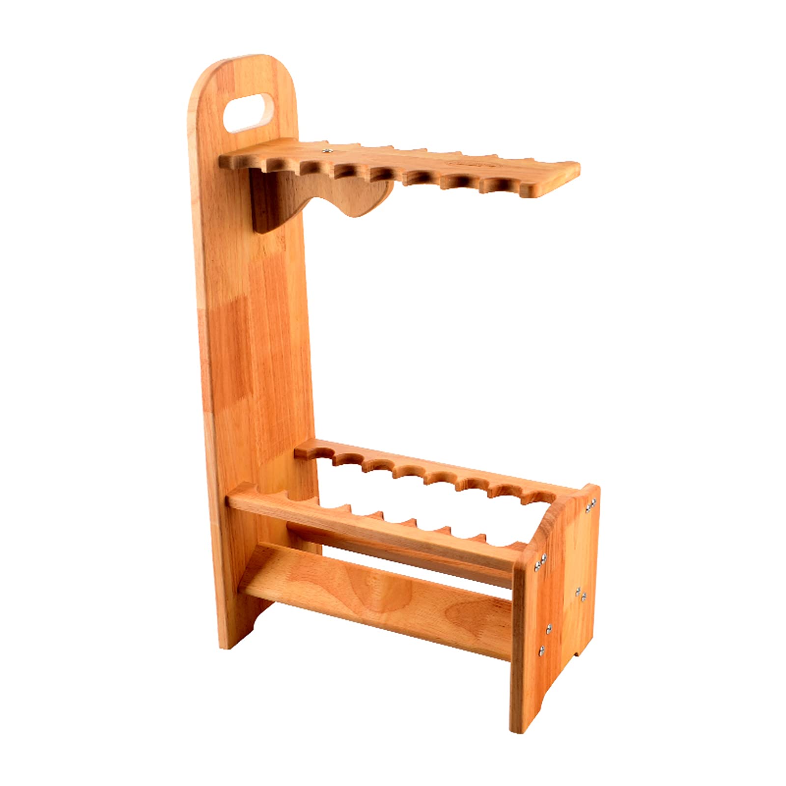 Racks Inc WHJ@ Fishing Rod Storage Rack - 16 Slot Fishing Rod Stand Holder & Organizer for Indoor/Outdoor Use | Perfect for Garage, Boat, Cabin & Fishing Lodge Organization
