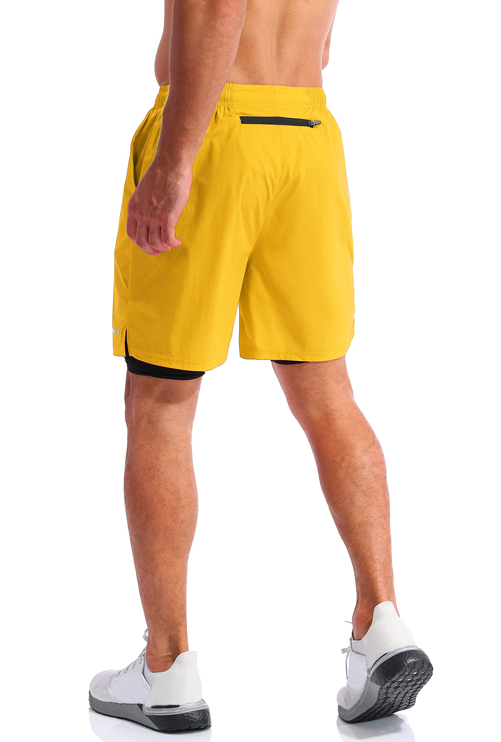 Pudolla Men's 2-in-1 Running Shorts 7