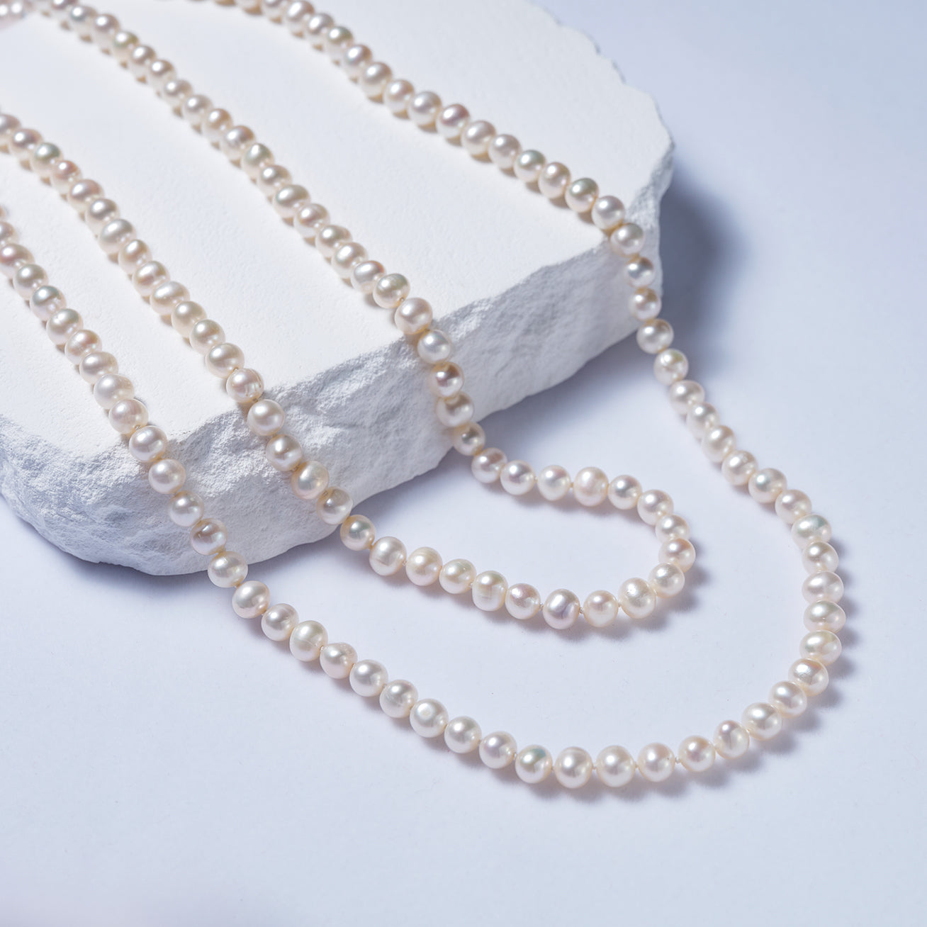 1.2 Meter Long Freshwater Pearl Necklace WN00610 - Elegant & Timeless Jewelry for Women, Bridal, Party & Special Occasions