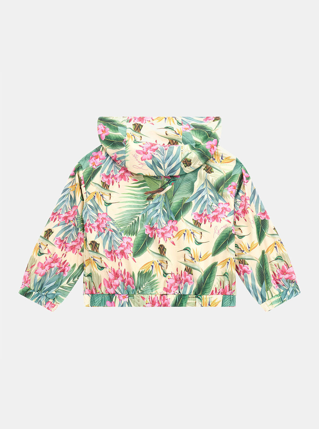 Floral Print Hooded Windbreaker Jacket for Women - Lightweight Waterproof Windbreaker with Pockets - Perfect for Hiking, Running & Outdoor Activities