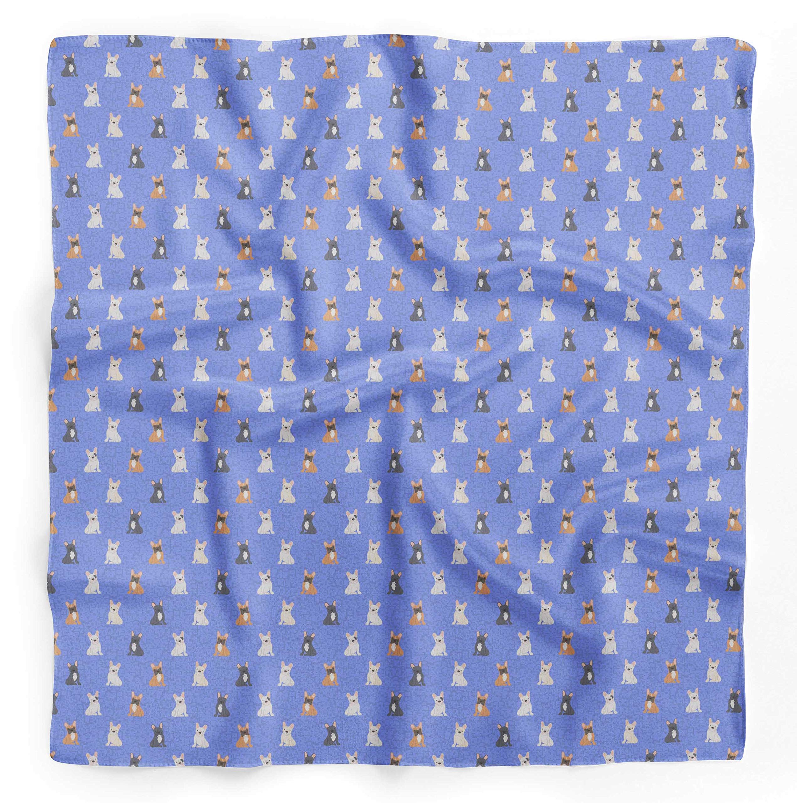 Bimba Printed Pure Silk Scarf - Women's Fashion Hair Neck Head Bandana Wrap (Perfect for Parties, Weddings, Travel & Everyday Style Accessory)