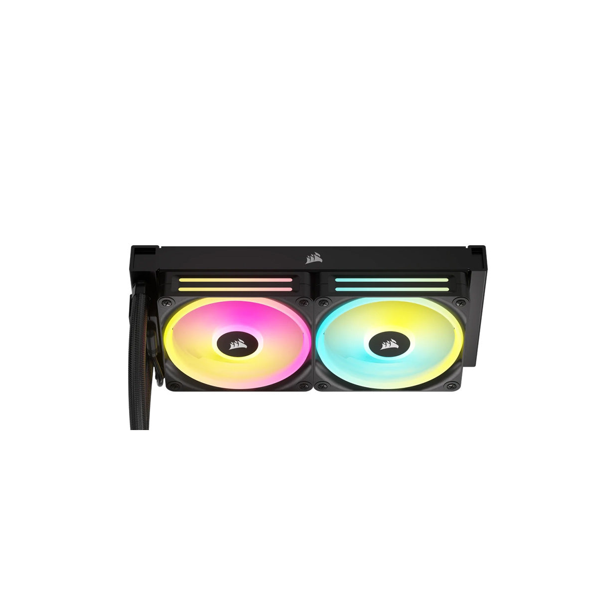 Corsair iCUE LINK H100i RGB 240mm AIO Liquid CPU Cooler with QX120 RGB 120mm Magnetic Dome RGB Fans - Triple Fan Kit Combo for Gaming PC Build & High Performance Cooling