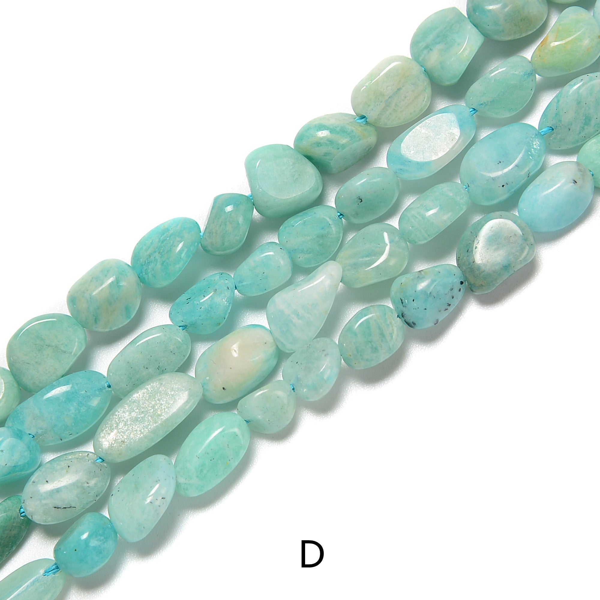 02 Multi Crystal Gemstone Pebble Nugget Beads 6x8mm 15.5