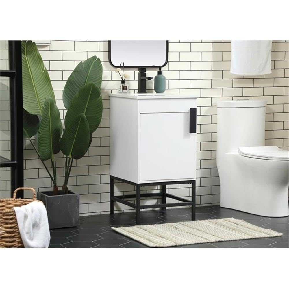 32 Inch Modern Bathroom Vanity with Sink - Elegant Green Storage Cabinet for Bathroom Organization | Perfect for Small Spaces, Apartments & Home Decor