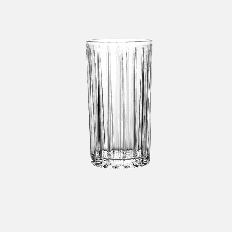 Ripple Harmony Ribbed Glassware Set - Elegant Drinking Glasses for Wine, Cocktails & Juice - Perfect for Parties, Weddings & Home Decor