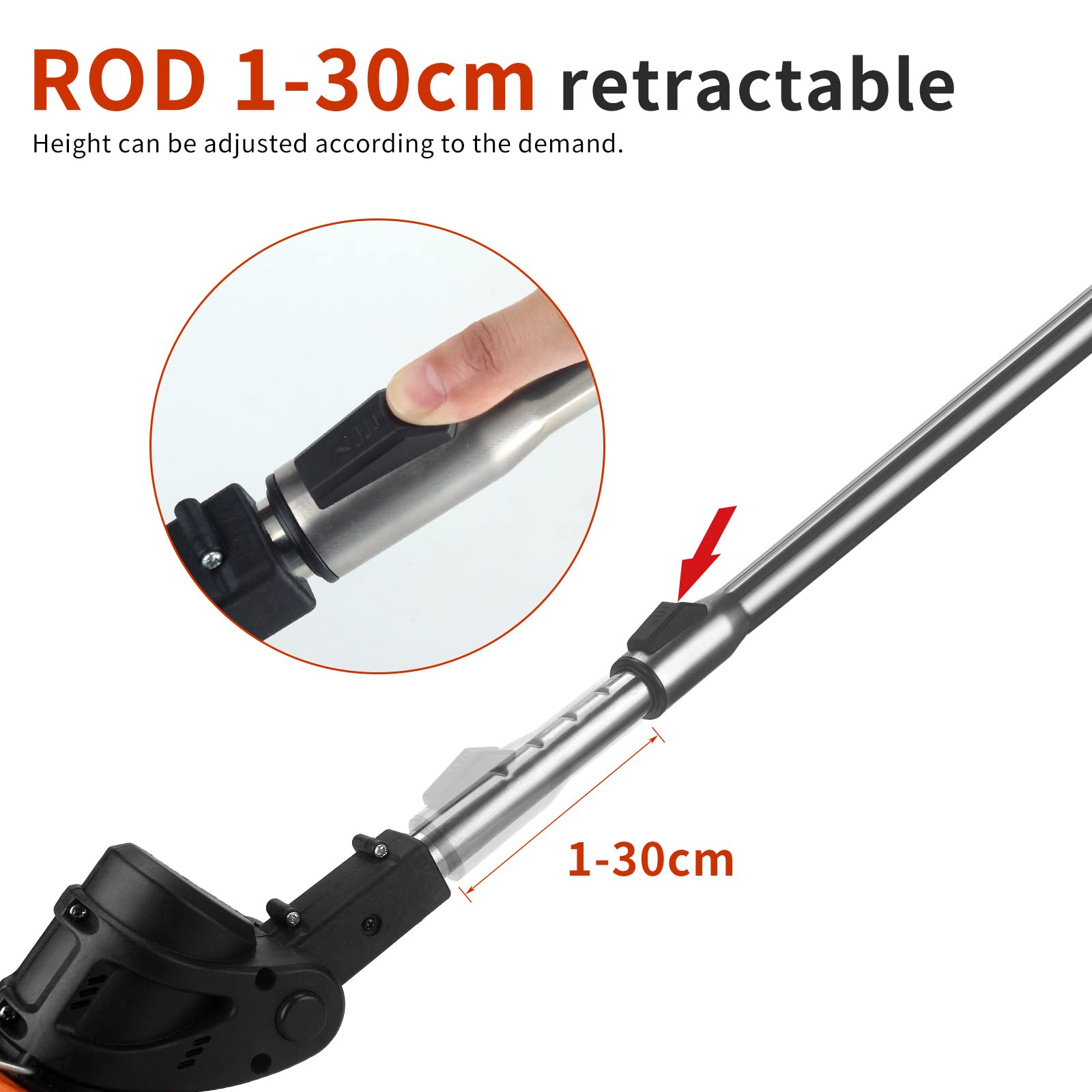 21V Cordless Lawn Trimmer & Edger - 3-in-1 Weed Wacker with 2.0Ah Li-Ion Battery, 3 Cutting Blades for Lawn Care - Perfect for Yard Work, Garden Maintenance & Landscaping